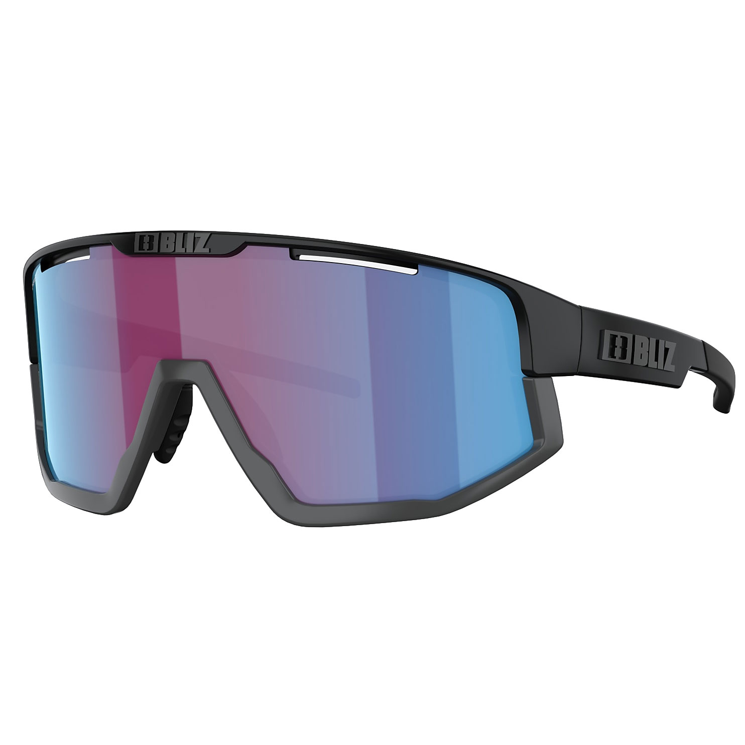 Bliz Vision Glasses - Matt Black - Nordic Light Begonia Violet