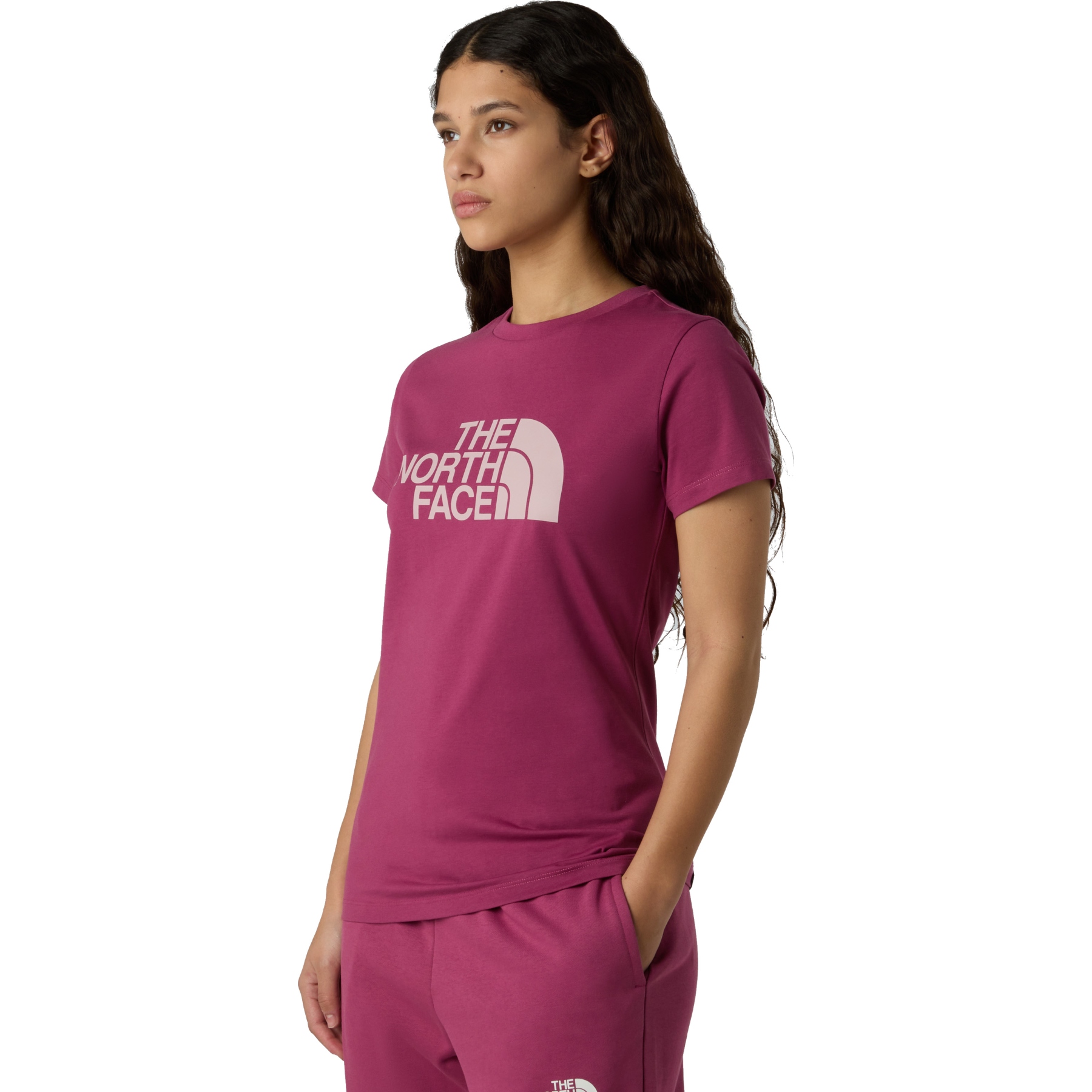 Picture of The North Face Easy T-Shirt Women - Cyber Berry/Metal Pink