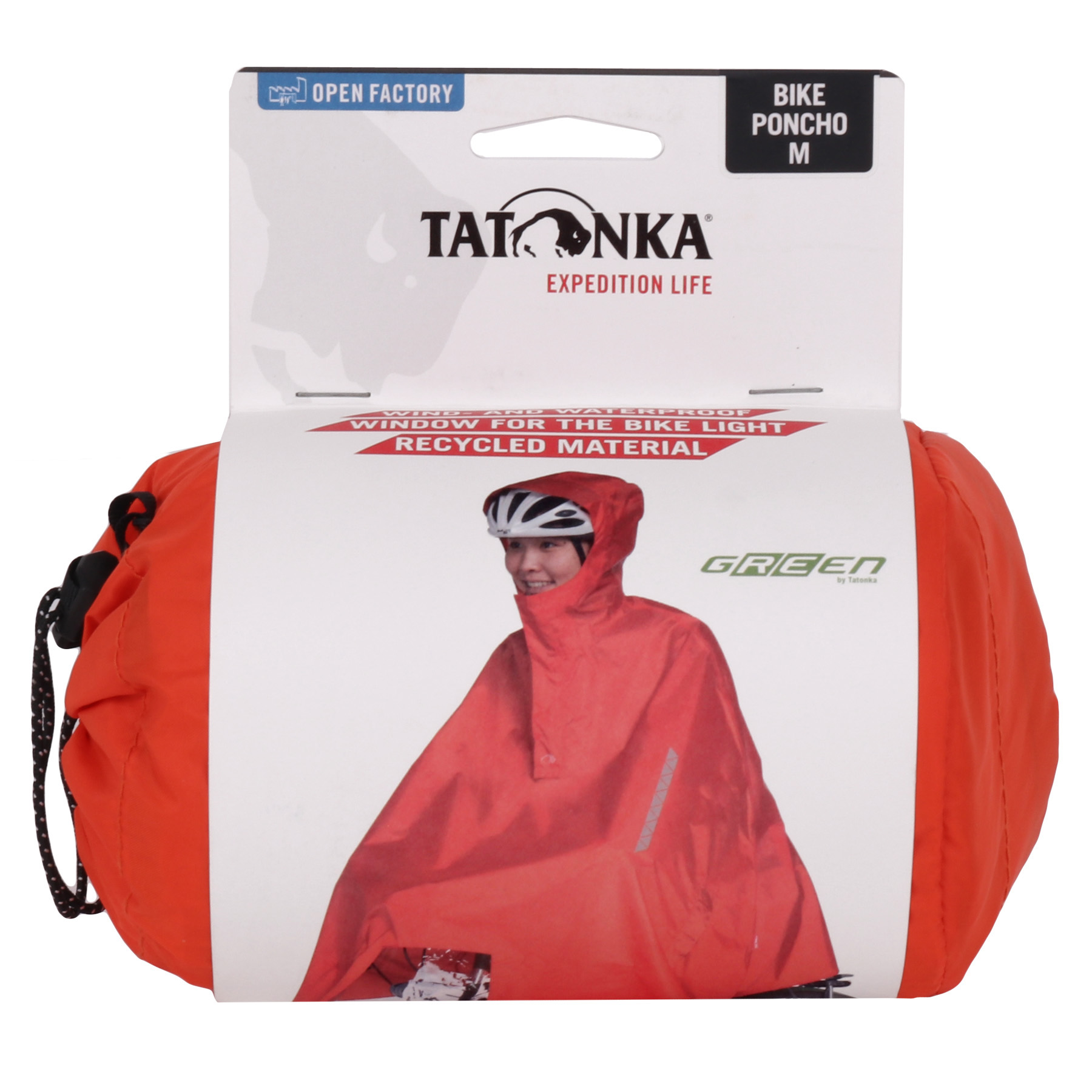 Productfoto van Tatonka Bike Poncho - red orange