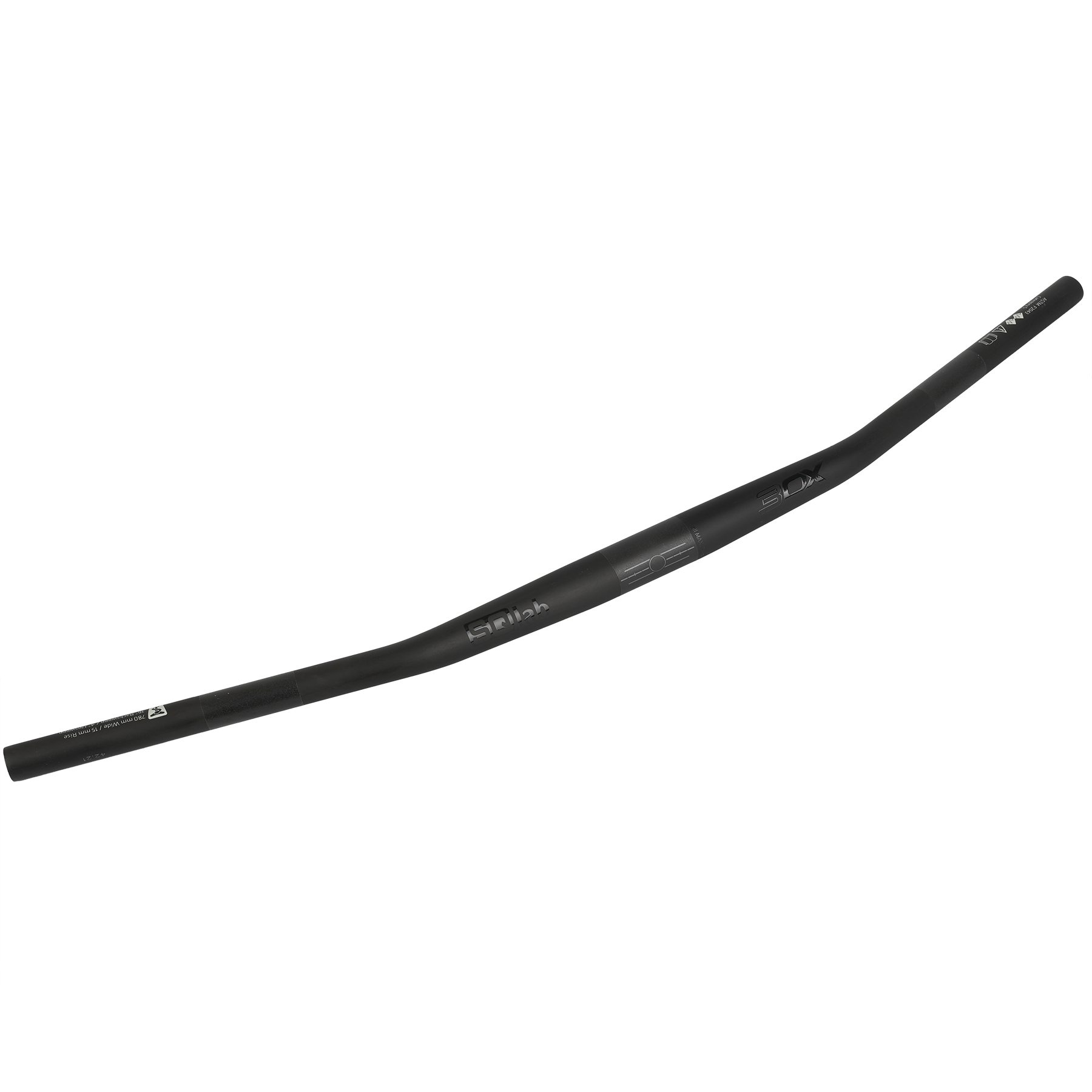 Карбоновый руль SQlab 3OX MTB - 16° - Низкая посадка 31,8 - 15 мм - 900 черный