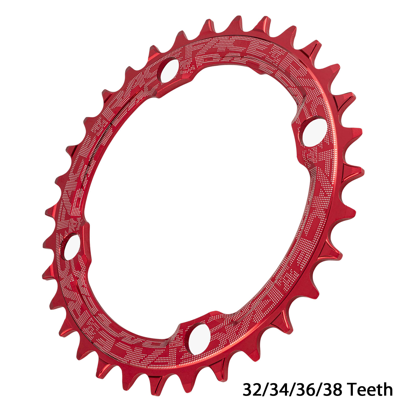 Race Face Narrow Wide Chainring - 4 Bolt - 104mm - red | BIKE24