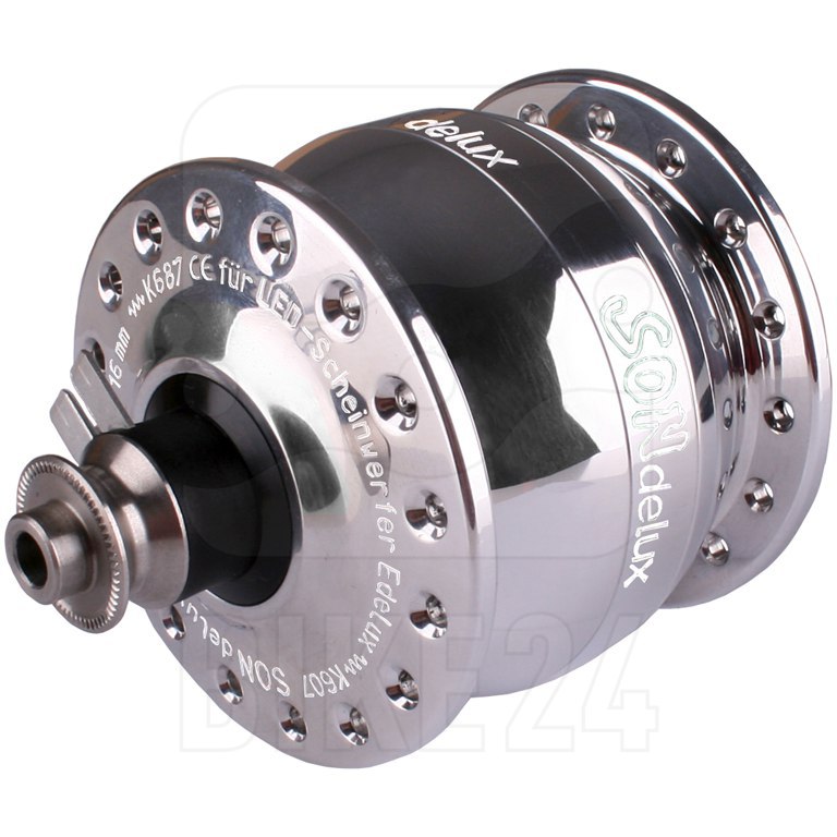 Picture of SON delux Hub Dynamo - QR - silver polished