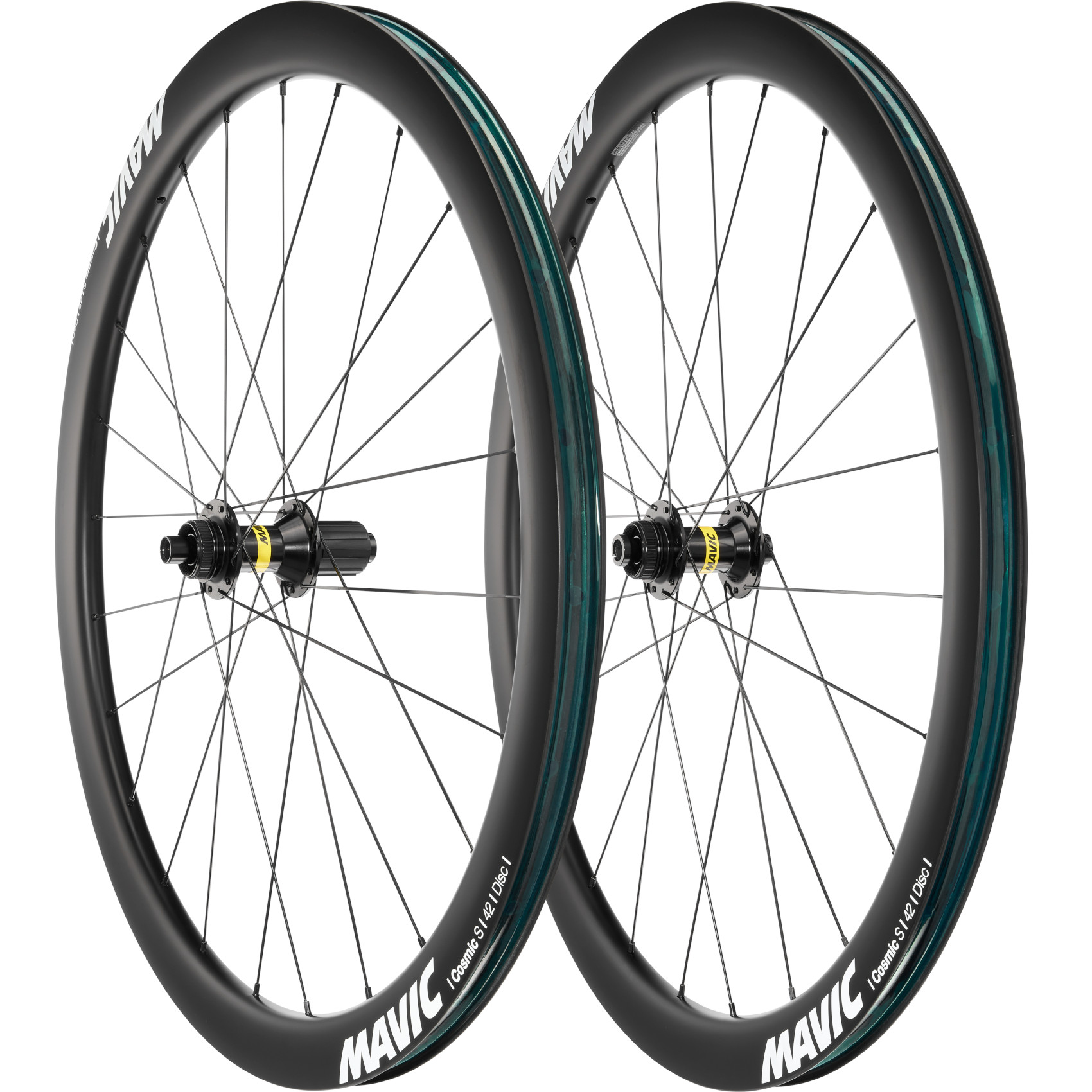 Mavic Paire de Roues Cosmic S 42 Disc 28 Carbone Clincher Centerlock 12x100mm 12x142mm HG