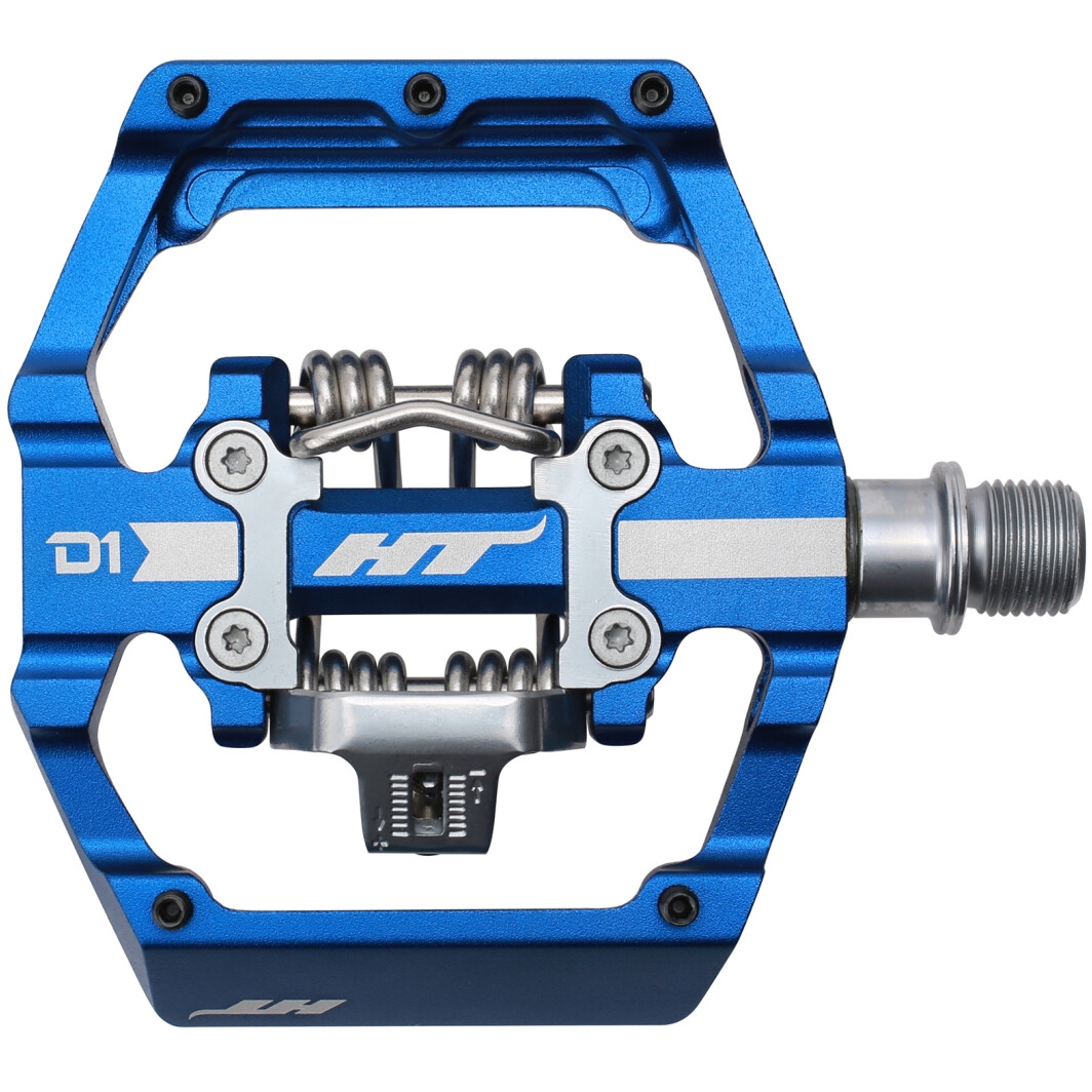 Image of HT D1 DUO Clipless / Flat Pedals - royal blue
