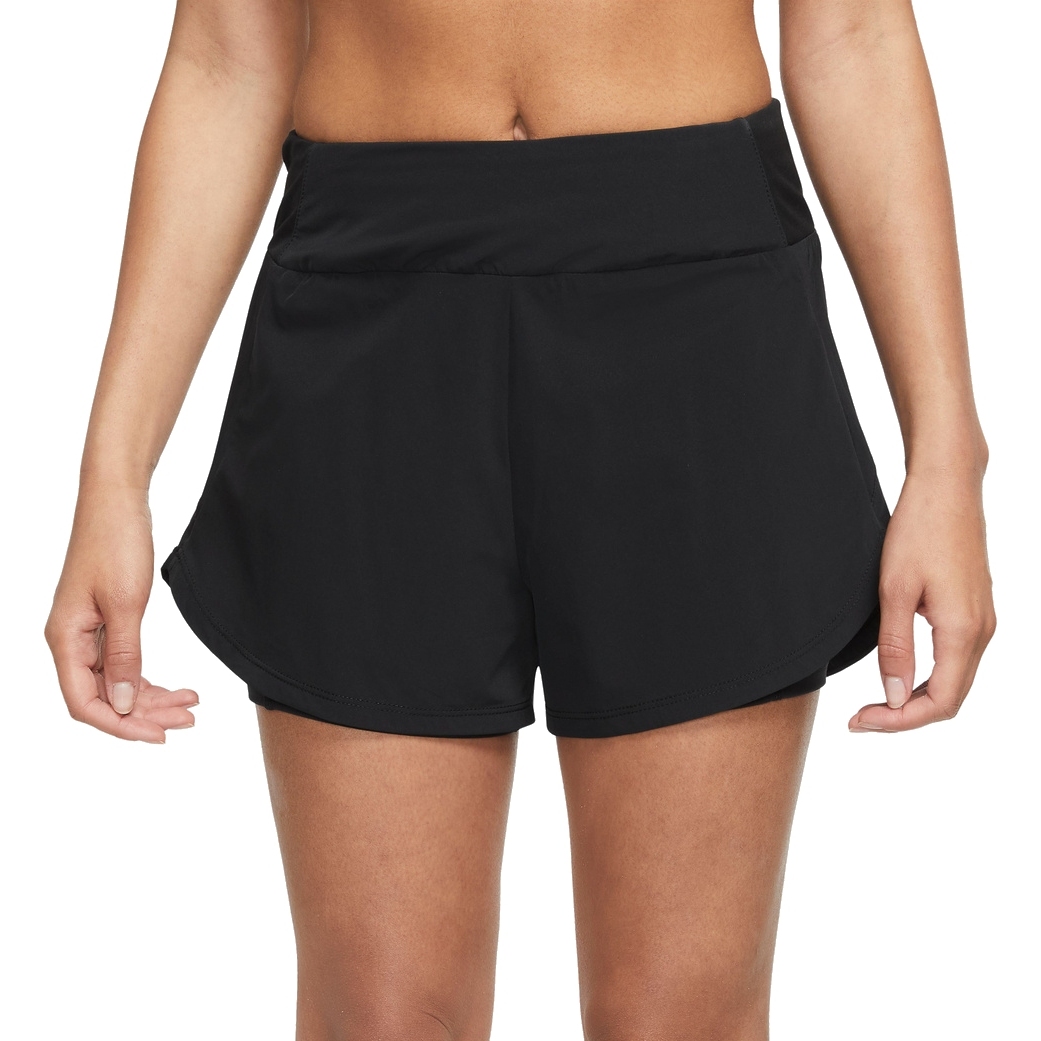 Picture of Nike Bliss Dri-FIT Mid-Rise 5&quot; Shorts Women - black/reflective silver DX6022-010