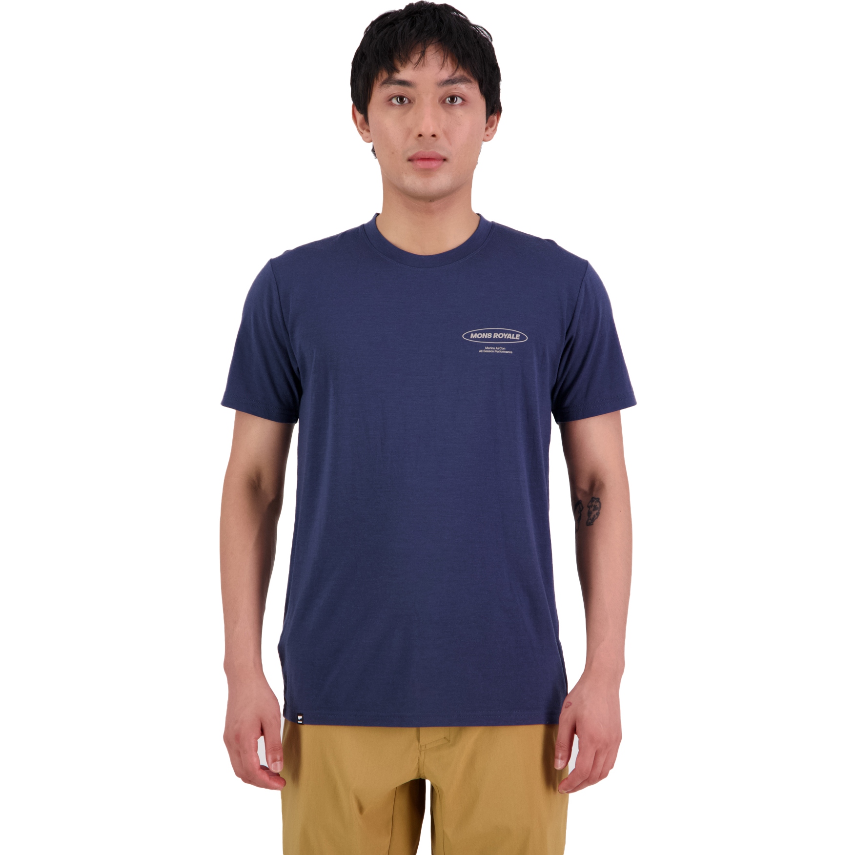 Produktbild von Mons Royale Icon Merino Air-Con T-Shirt Herren - midnight