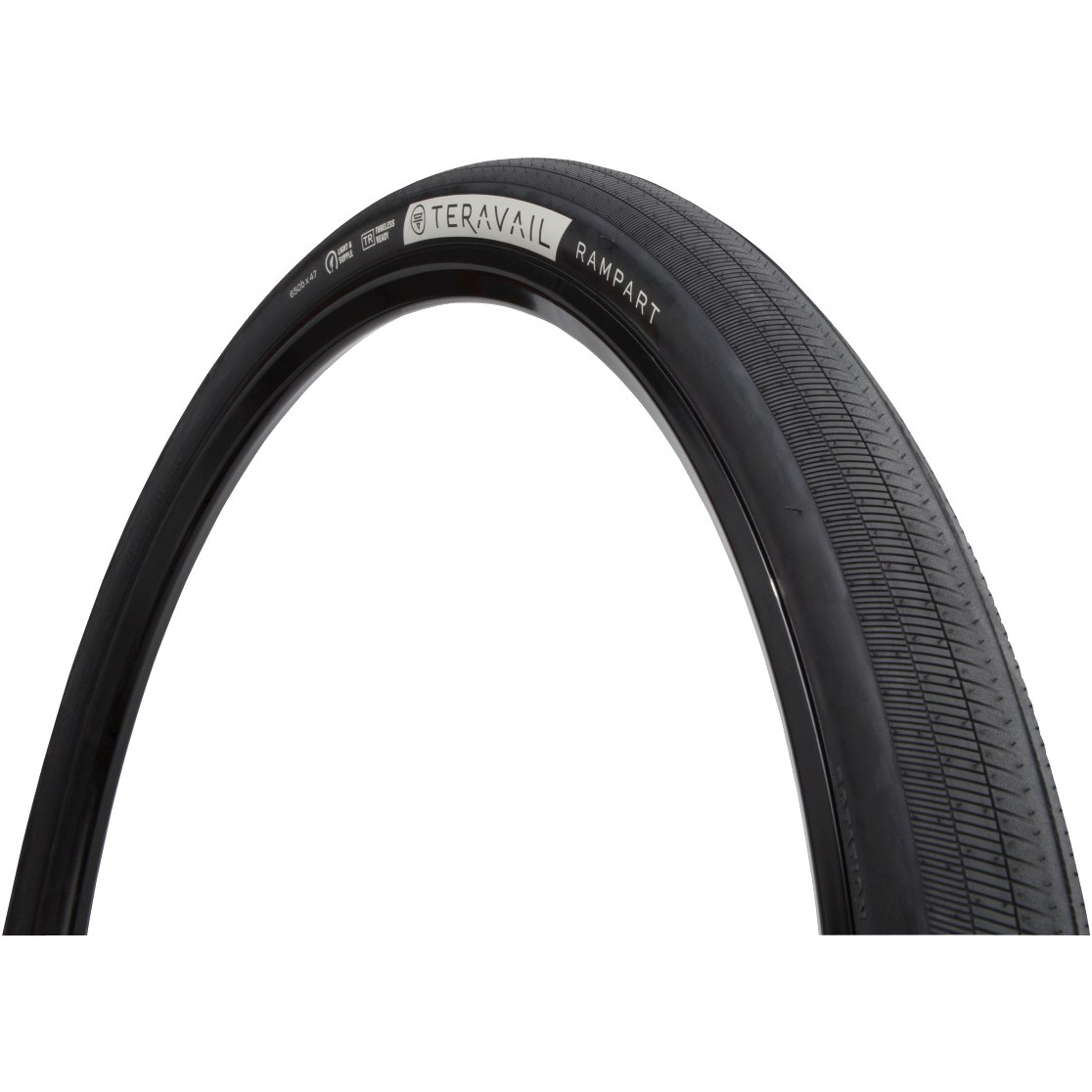 Picture of Teravail Rampart Folding Tire - Light and Supple - 47-584 - black