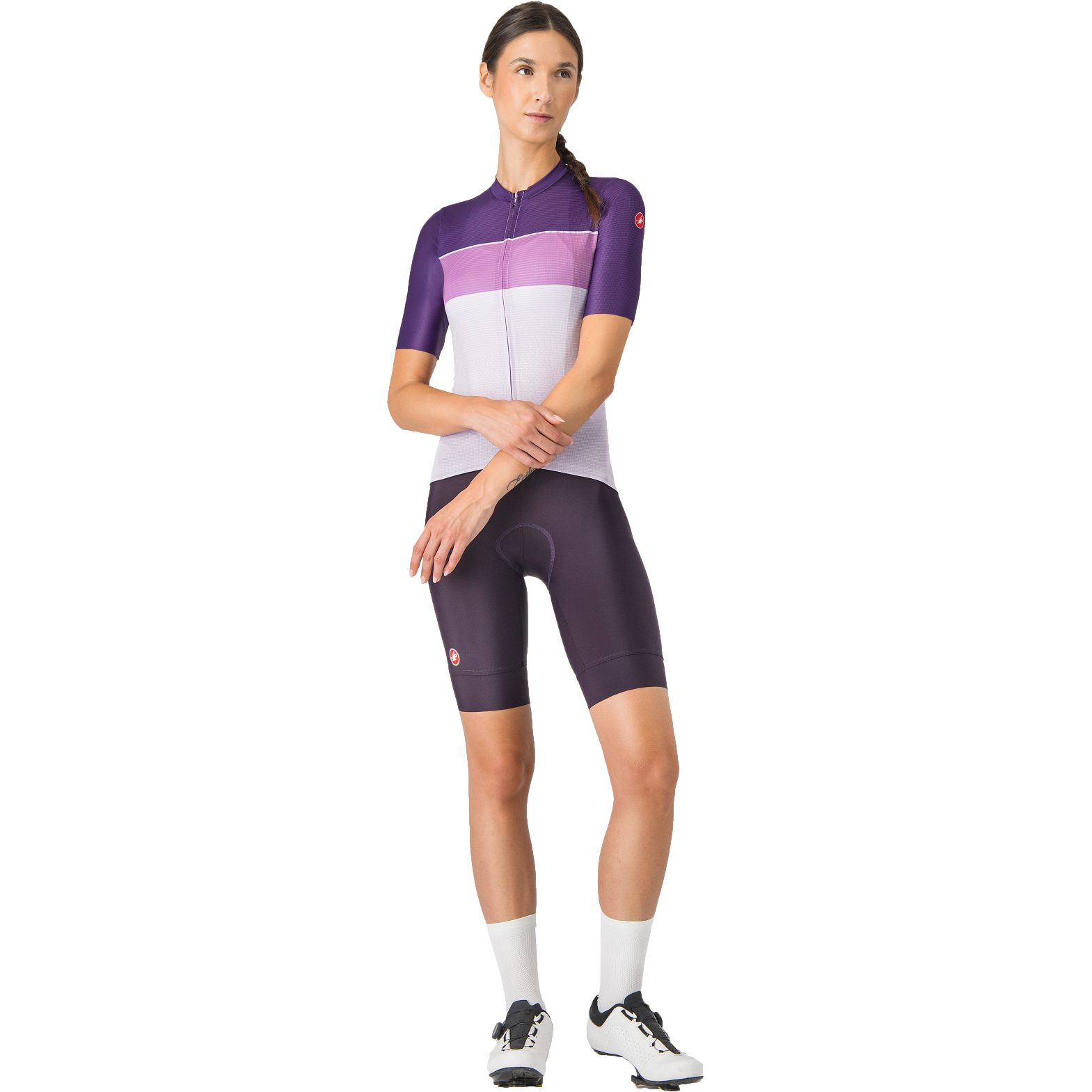 Castelli Prima 2 DT Bibshorts Women - dark night shade/deep purple