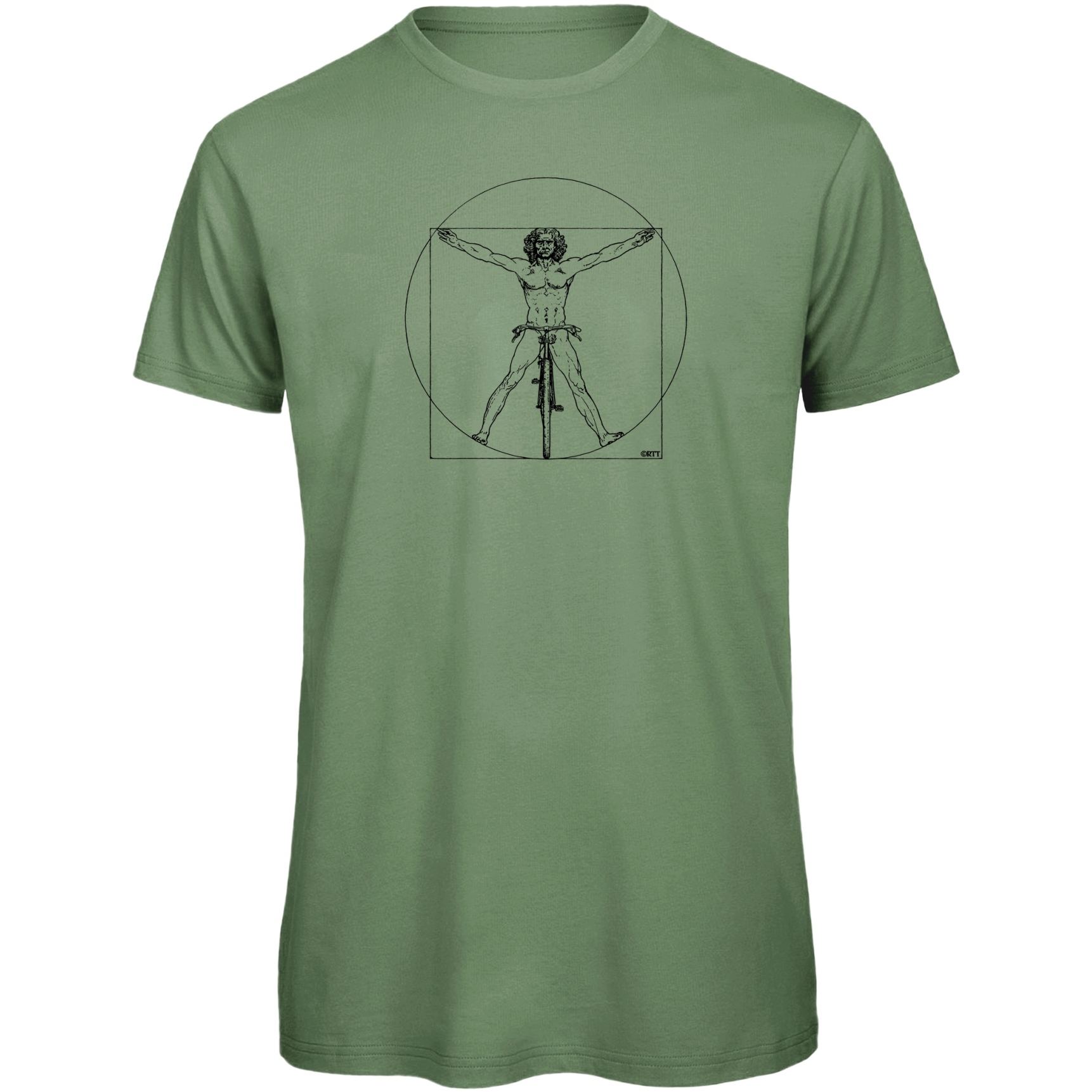 Produktbild von RTTshirts Fahrrad T-Shirt DaVinci - hellgrün