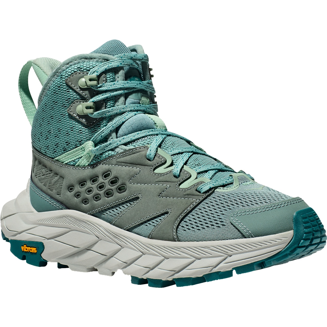 Hoka Anacapa Breeze Mid Hiking Shoes Women - trellis / mist green | BIKE24