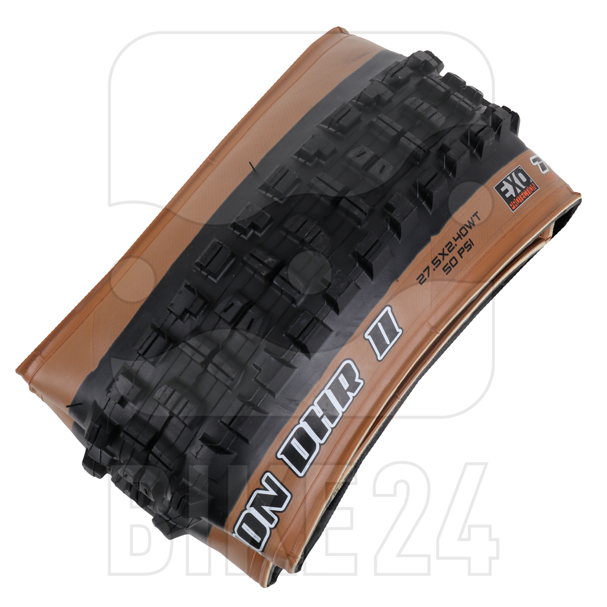 Image of Maxxis Minion DHR II Folding Tire - Dual | EXO TR | WT - 27.5x2.40" | Tanwall
