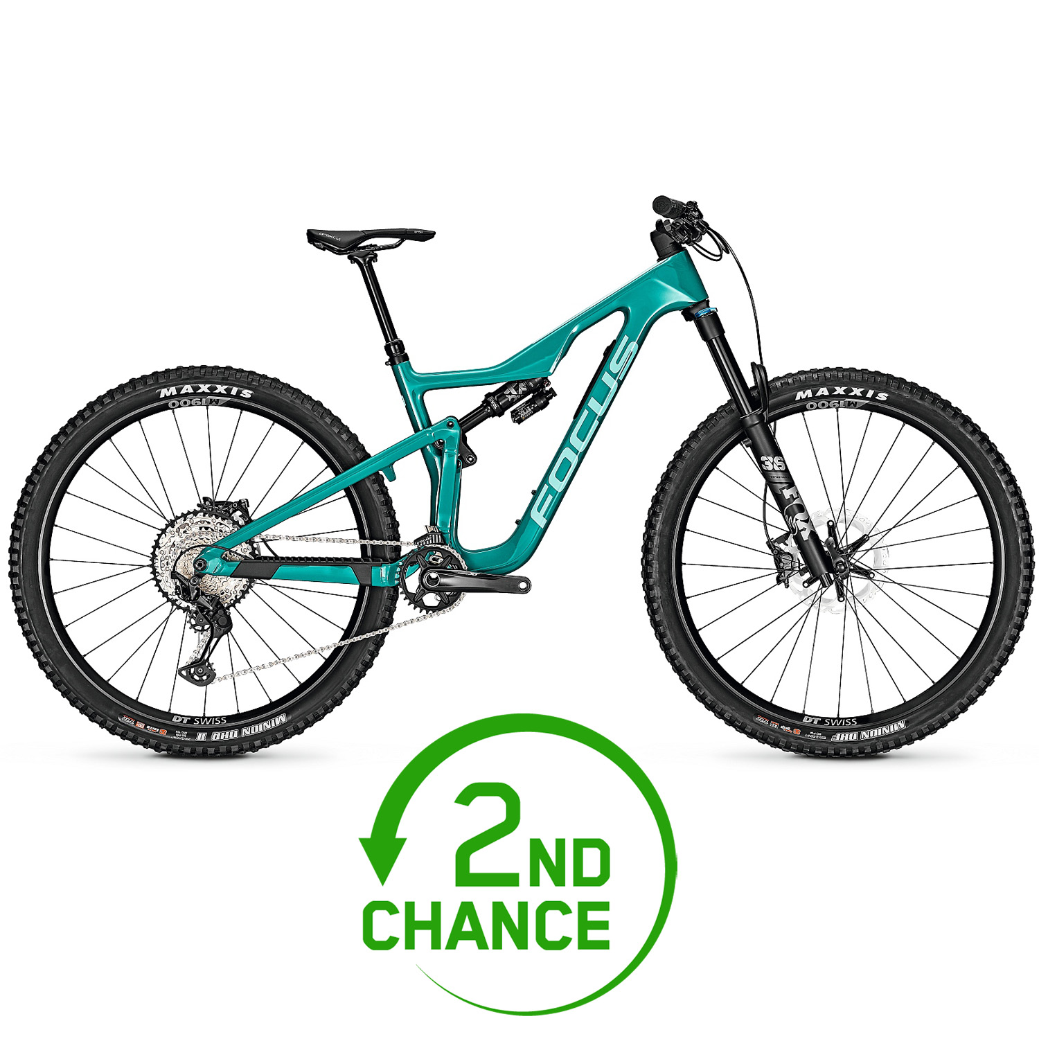 Picture of FOCUS JAM 8.9 - 29&quot; Carbon Mountainbike - 2023 - Blue Green - 2nd Choice