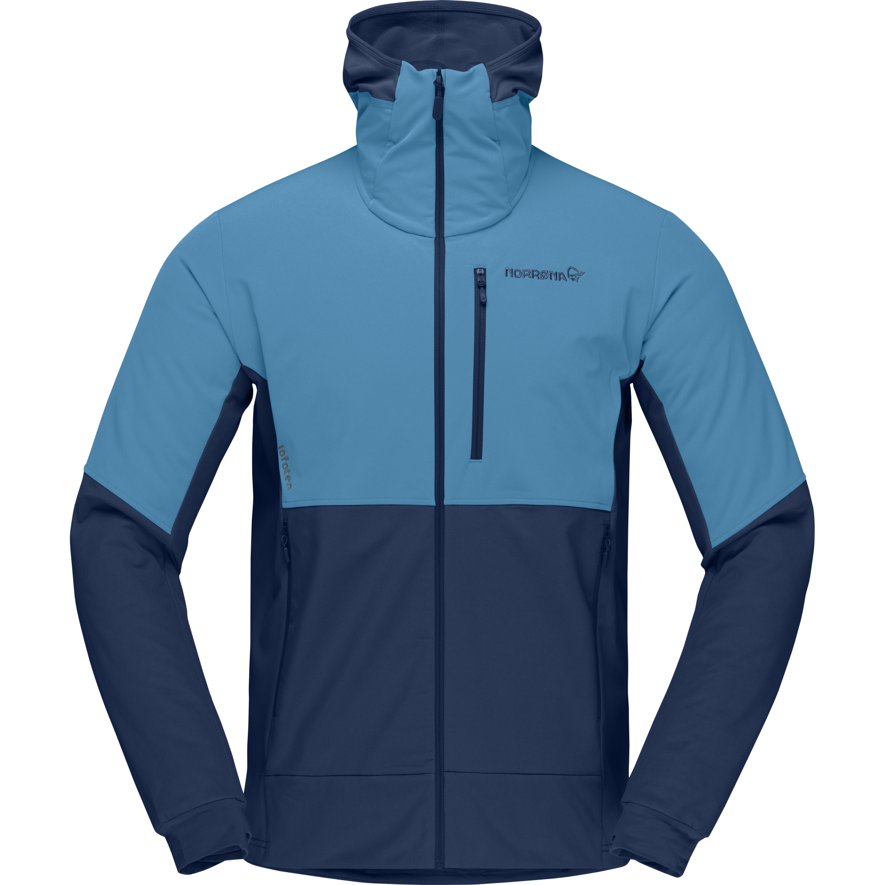 Norrona lofoten hiloflex200 Hood Jacket Men - Hawaiian Surf/Indigo