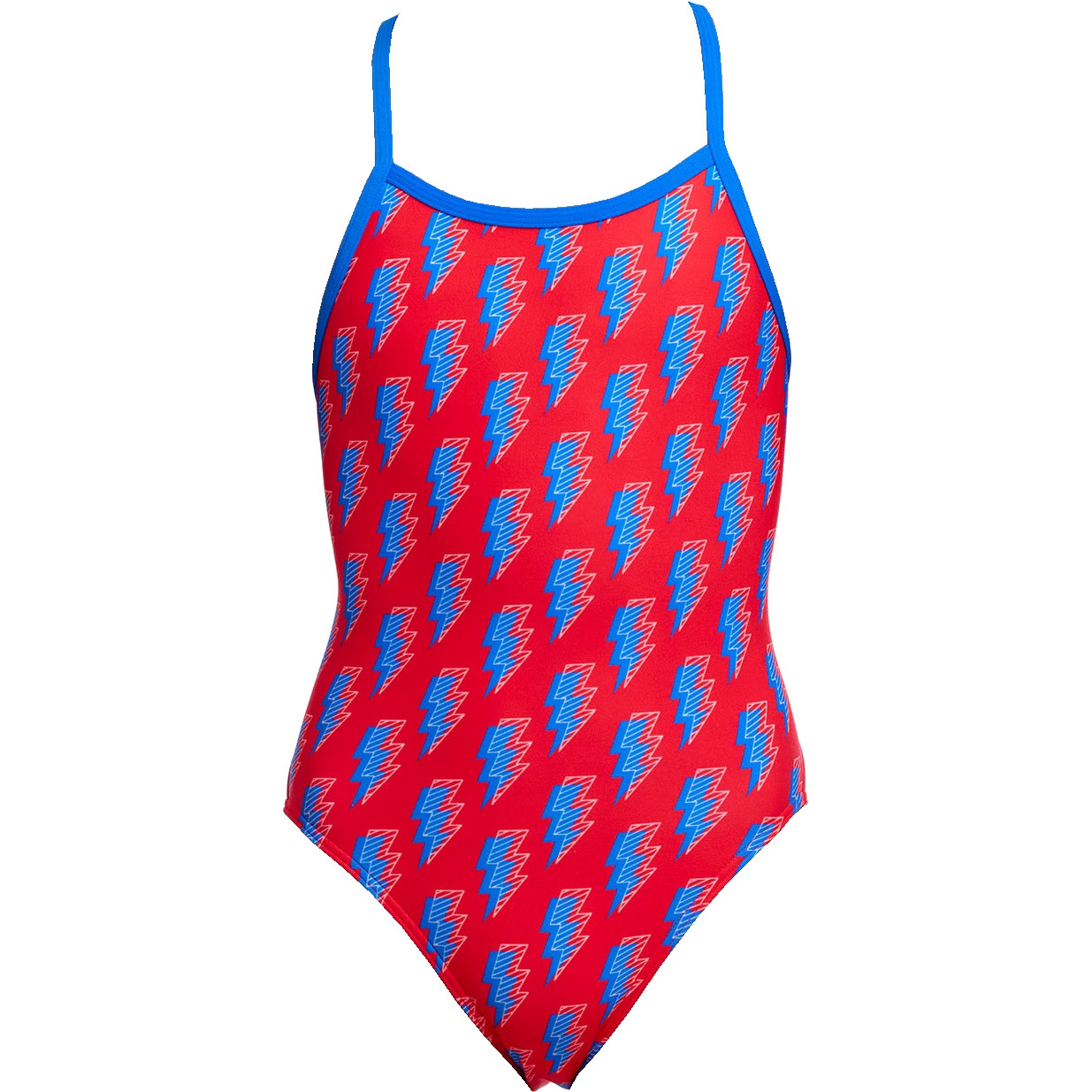 Эко-цельный купальник Funkita с одним ремешком для девочек - Hot Volt