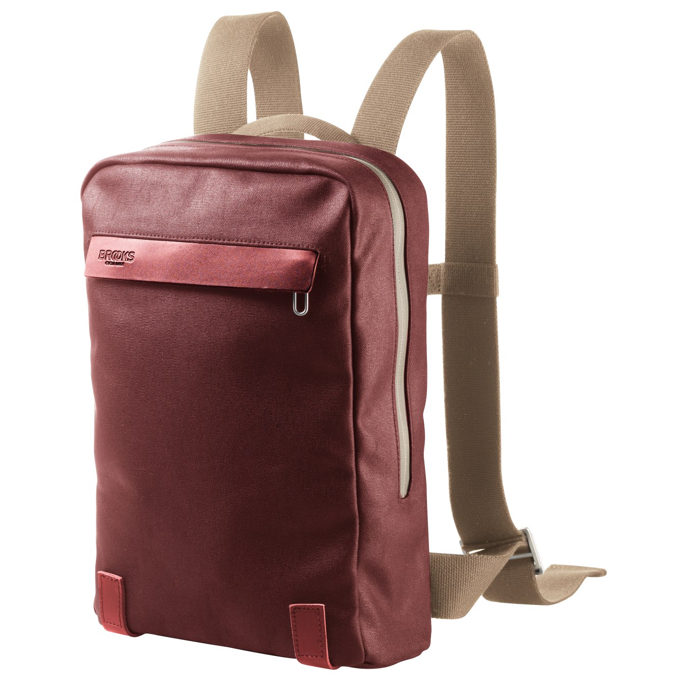 Picture of Brooks Pickzip Canvas Backpack Small - chianti/maroon