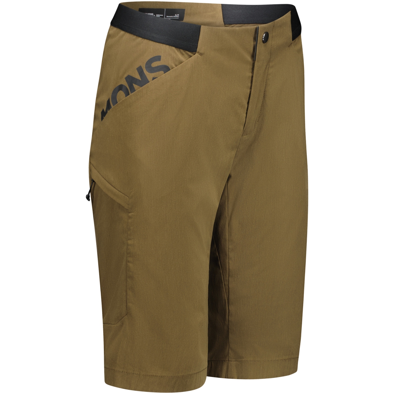 Женские шорты Mons Royale Diversion Merino Trail - темно-оливковый