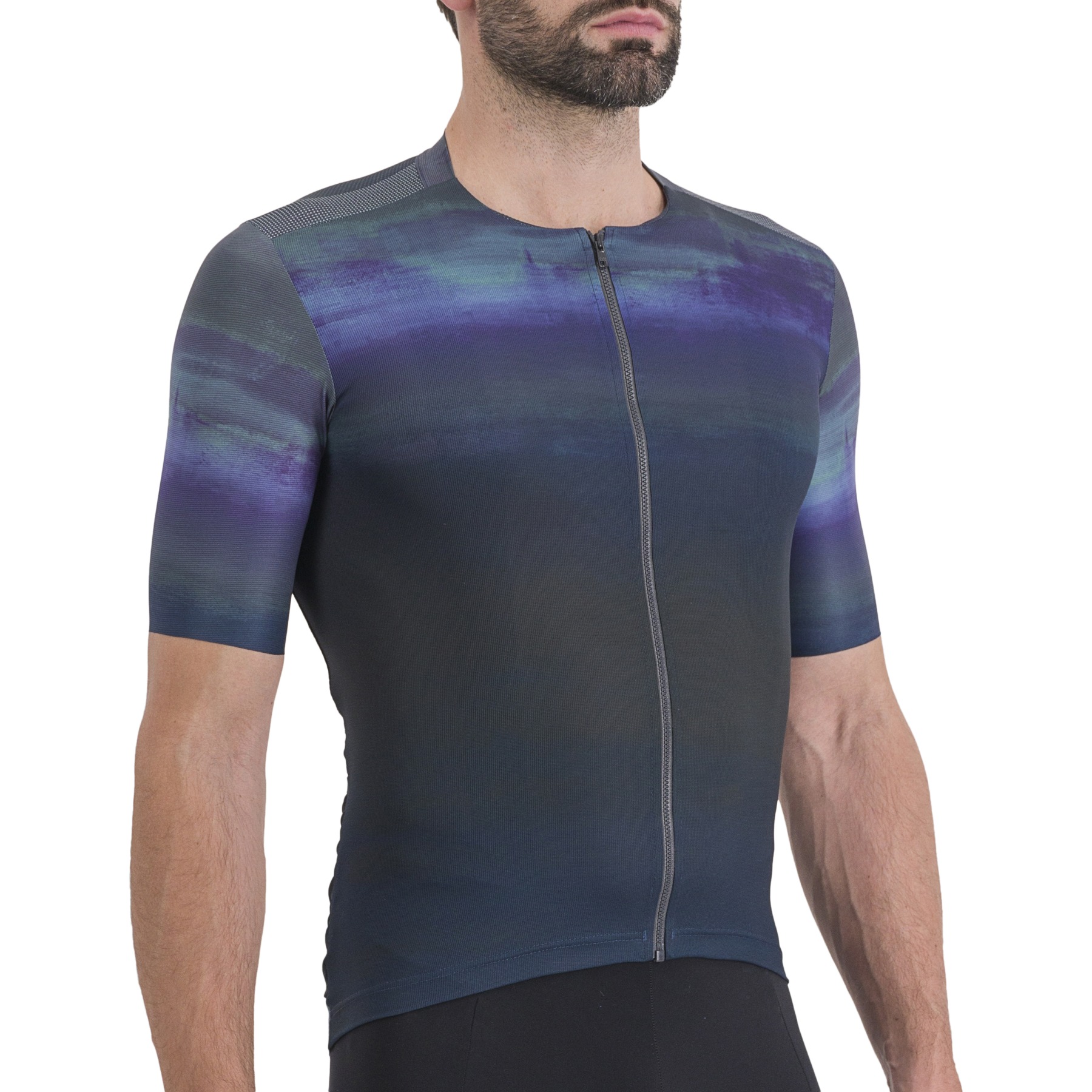 Picture of Sportful Flow Supergiara Jersey - 456 Galaxy Blue Black