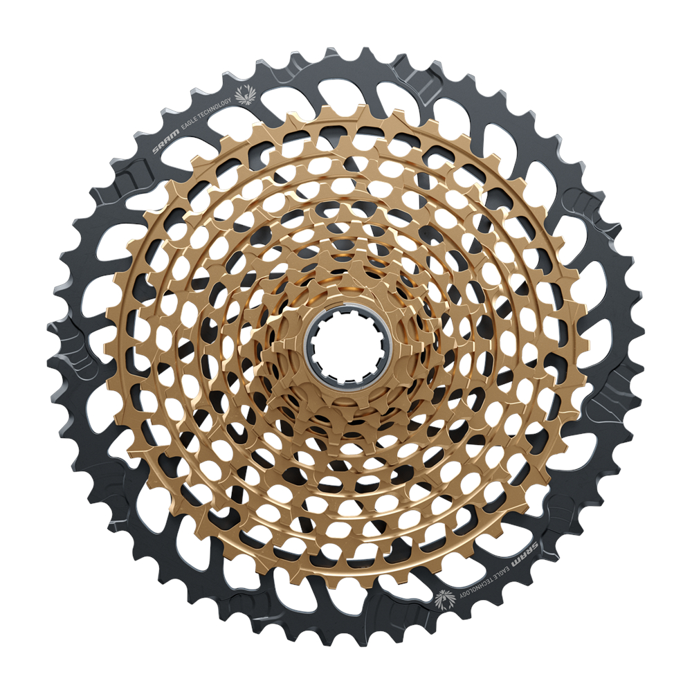 Picture of SRAM XG-1299 Eagle Cassette 12-speed - 10-52 teeth - black/gold