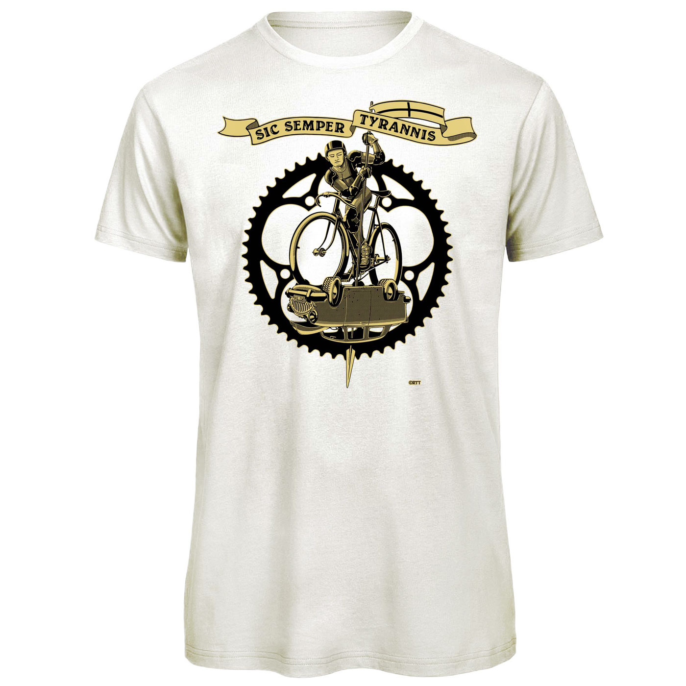 Produktbild von RTTshirts Fahrrad T-Shirt St. George - weiß
