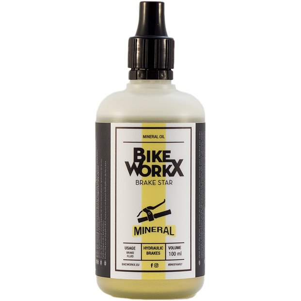 Produktbild von BikeWorkx Brake Oil - Mineralöl Bremsflüssigkeit - Applikatorflasche - 100ml
