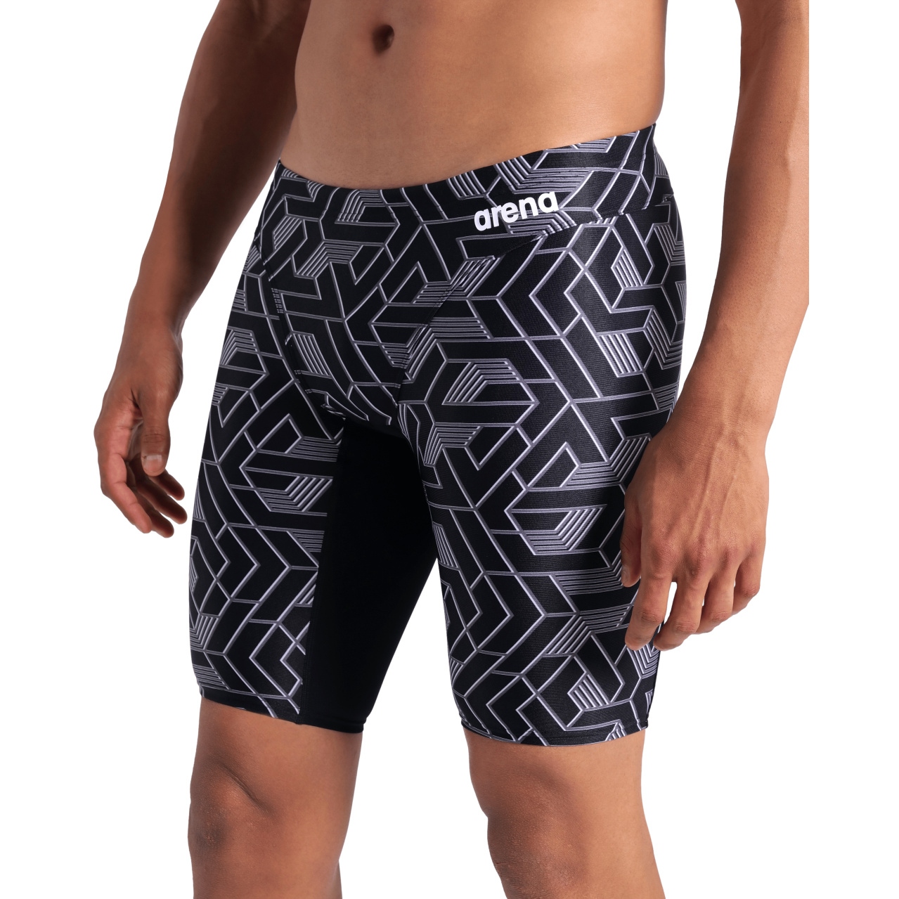 Badeshorts Schwarz Speedo Herren Badehose Jammer Knielang - Schwarz,  Chlorbeständig \u0026 Aus Recyceltem Material Schwimmhose Chlorbeständig, image size:1279x1279
