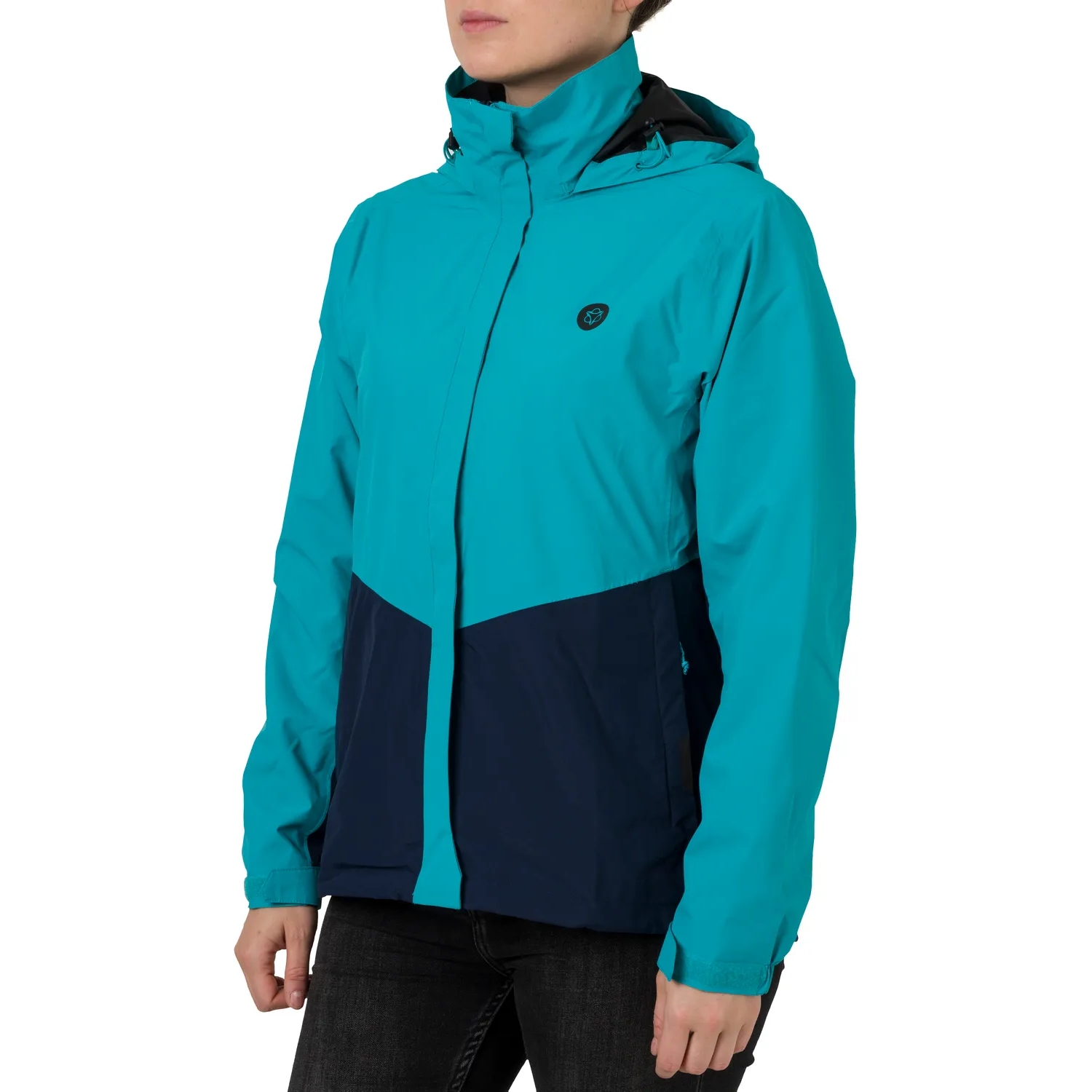 AGU Essential Section Rain Jacket Women - mint/navy | BIKE24