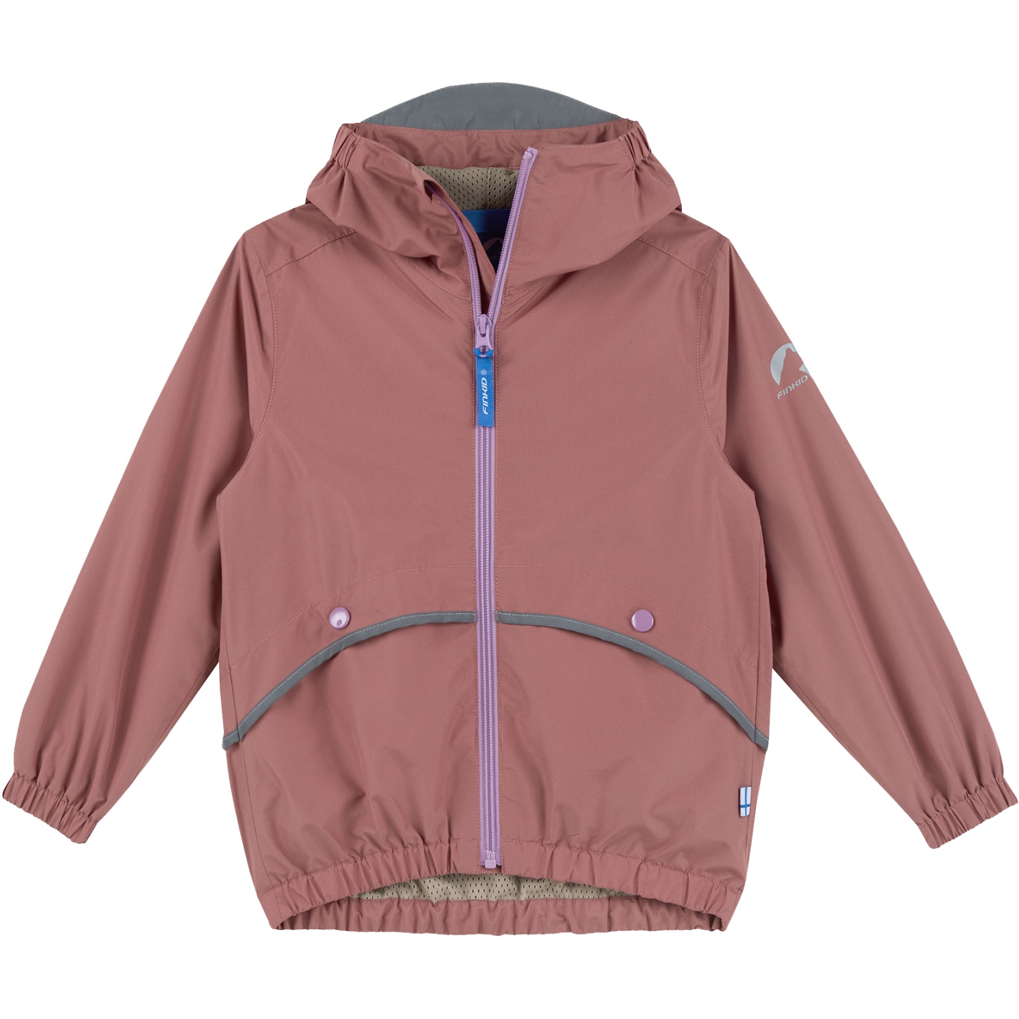 Picture of Finkid TIMI AIR Rain Jacket Kids - cedar