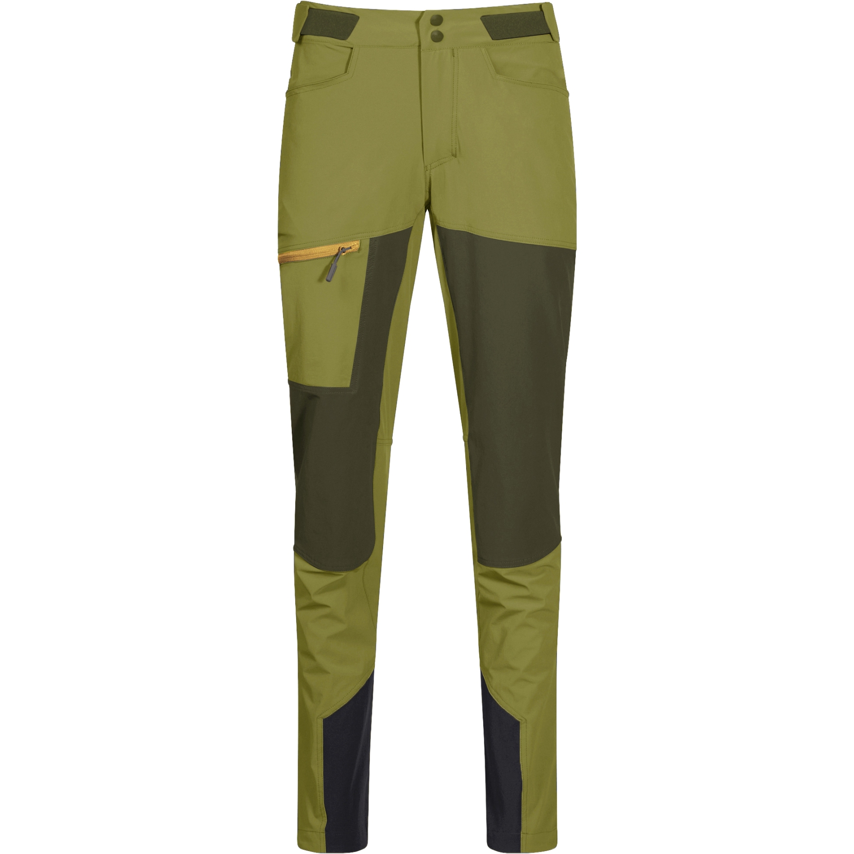 Image of Bergans Cecilie Mountain Softshell Women's Pants - trail green/dark olive green