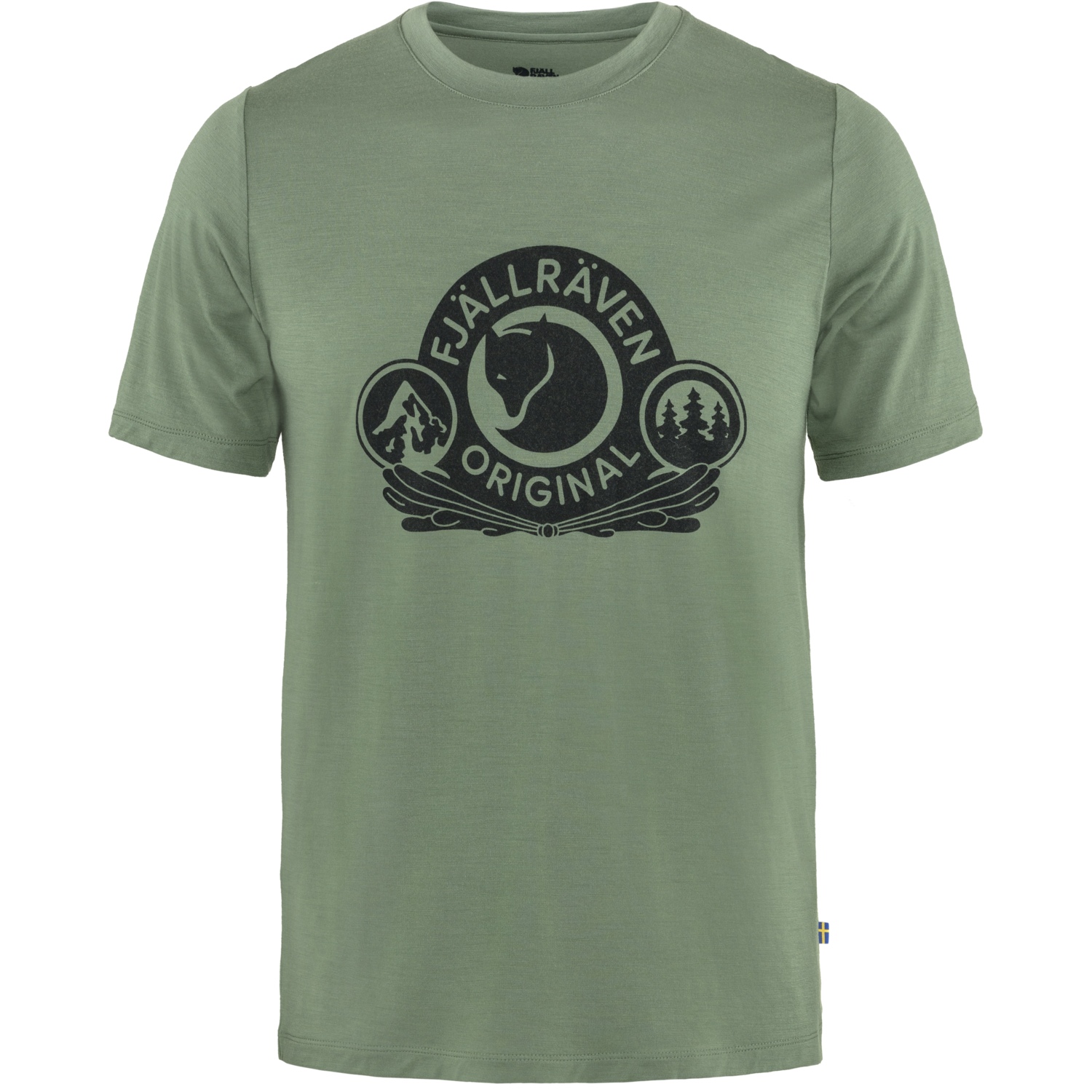 Produktbild von Fjällräven Abisko Wool Classic T-Shirt Herren - patina green