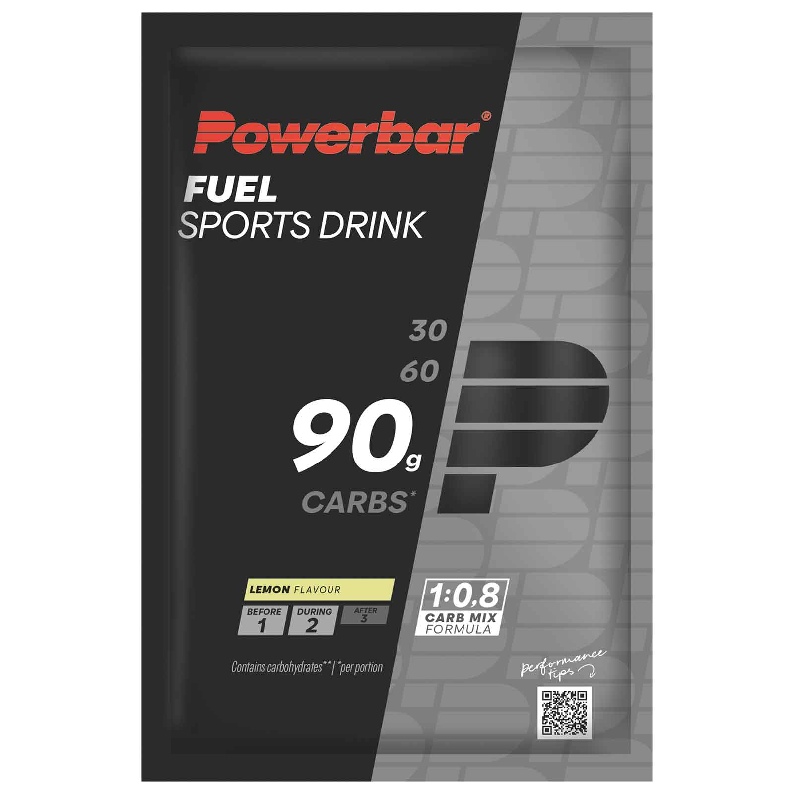 Photo produit de Powerbar Poudre pour Boissons aux Glucides - Fuel 90 Sports Drink - 94g