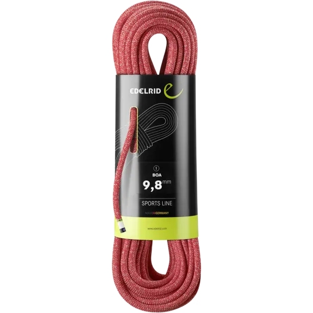Альпинистская веревка Edelrid BOA 9,8 мм - 60 м - красная
