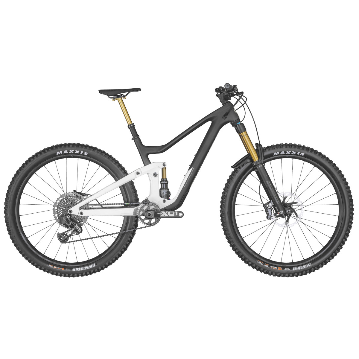 Picture of SCOTT RANSOM 900 Tuned - 29&quot; Carbon Mountainbike - 2022 - gloss white / matt raw carbon / rainbow silver