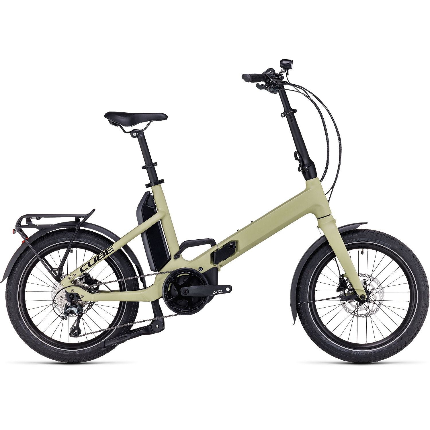 Picture of CUBE FOLD SPORT HYBRID 500 - 20&quot; Electric Folding Bike - 2023 - green / black
