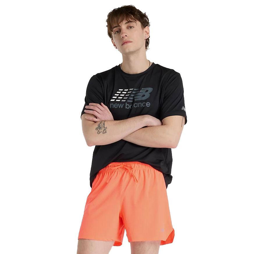 Produktbild von New Balance RC 5&quot; Laufshorts Herren - Urgent Red