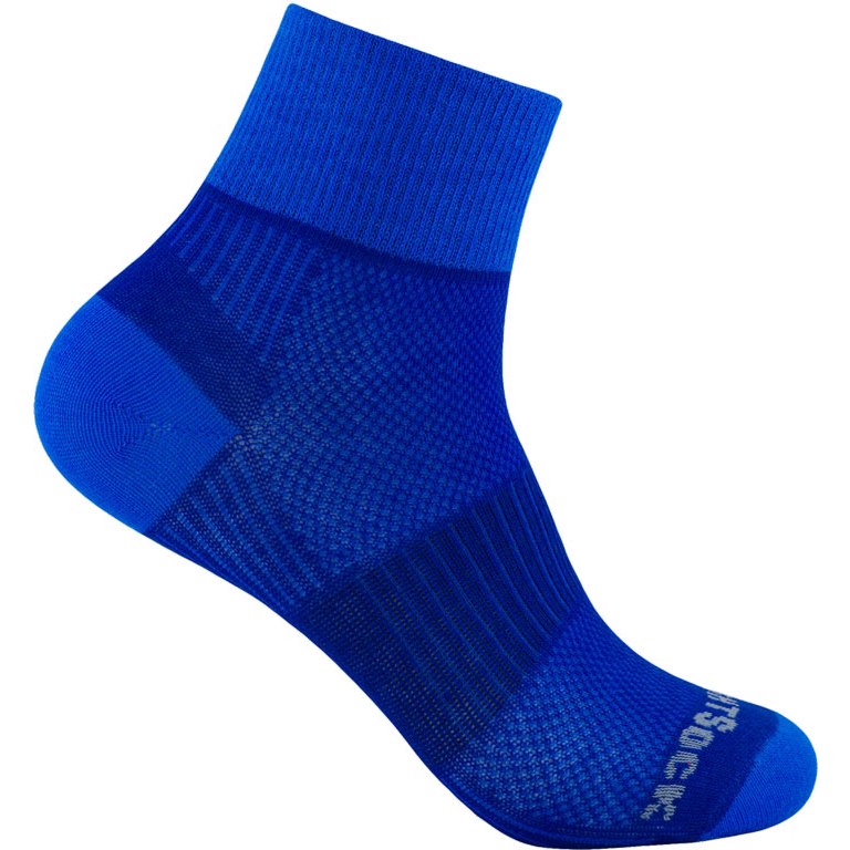 Produktbild von WRIGHTSOCK Coolmesh II Quarter Doppellagige Socken - royal-blue - 805-67
