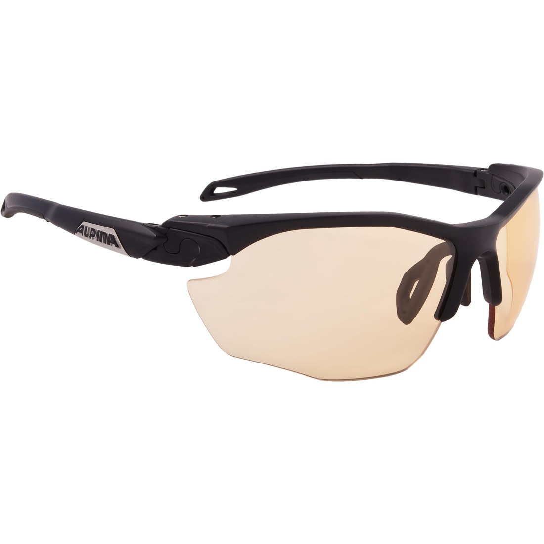 Productfoto van Alpina Twist Five HR V Glasses - black matt/Varioflex orange