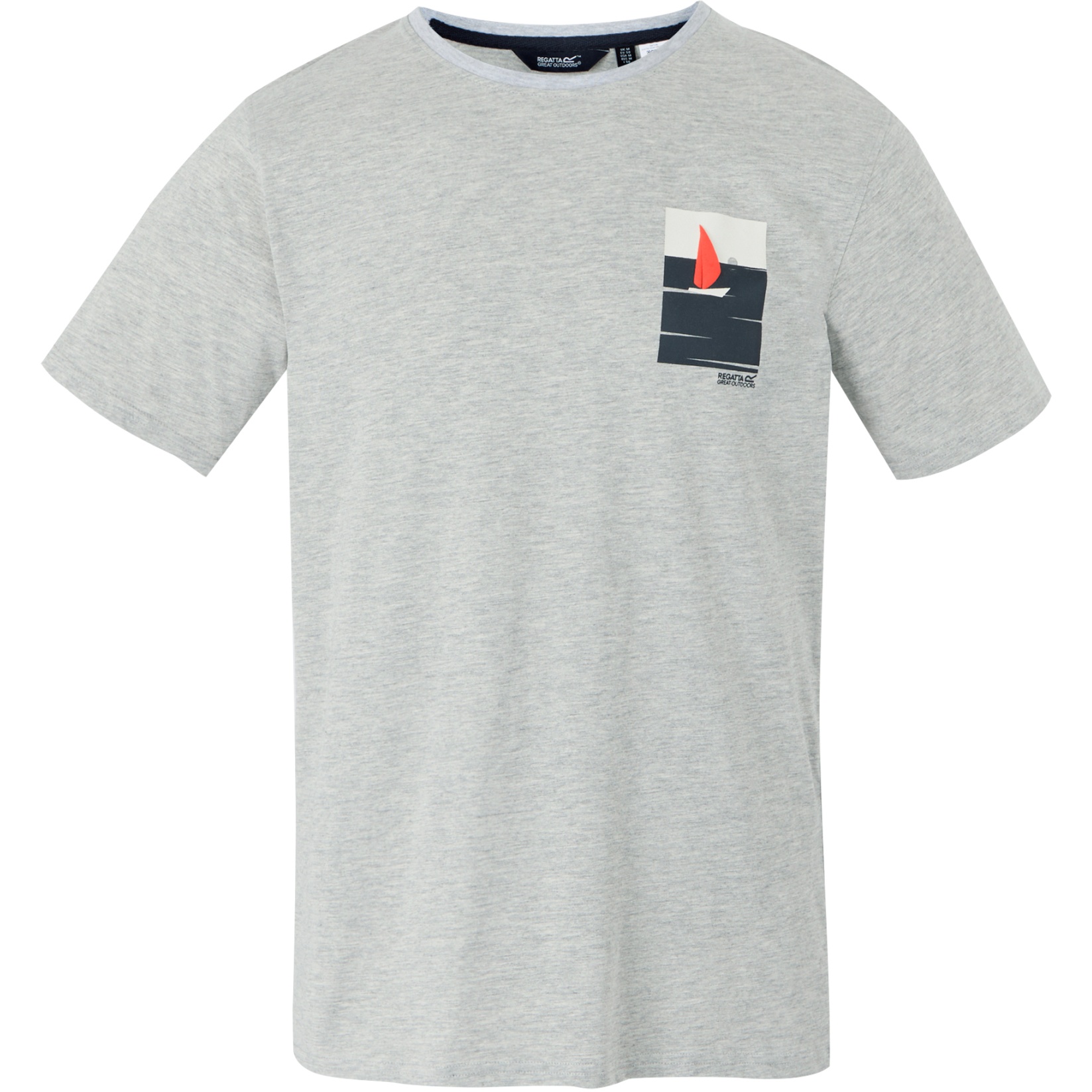 Productfoto van Regatta Cline IX T-Shirt Heren - Grey Marl Boat 9W7