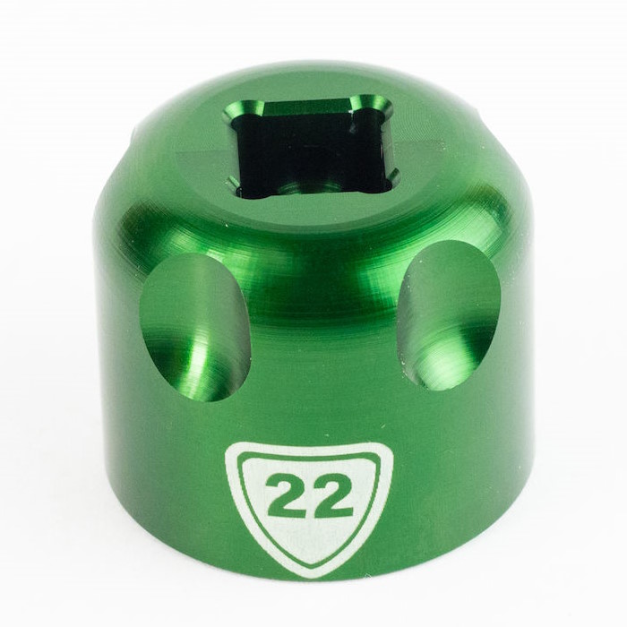 Kuva tuotteesta Abbey Bike Tools Suspension Top Cap Sockets - Työkalu Jousitushaarukan Yläkorkkeja Varten - 22 mm