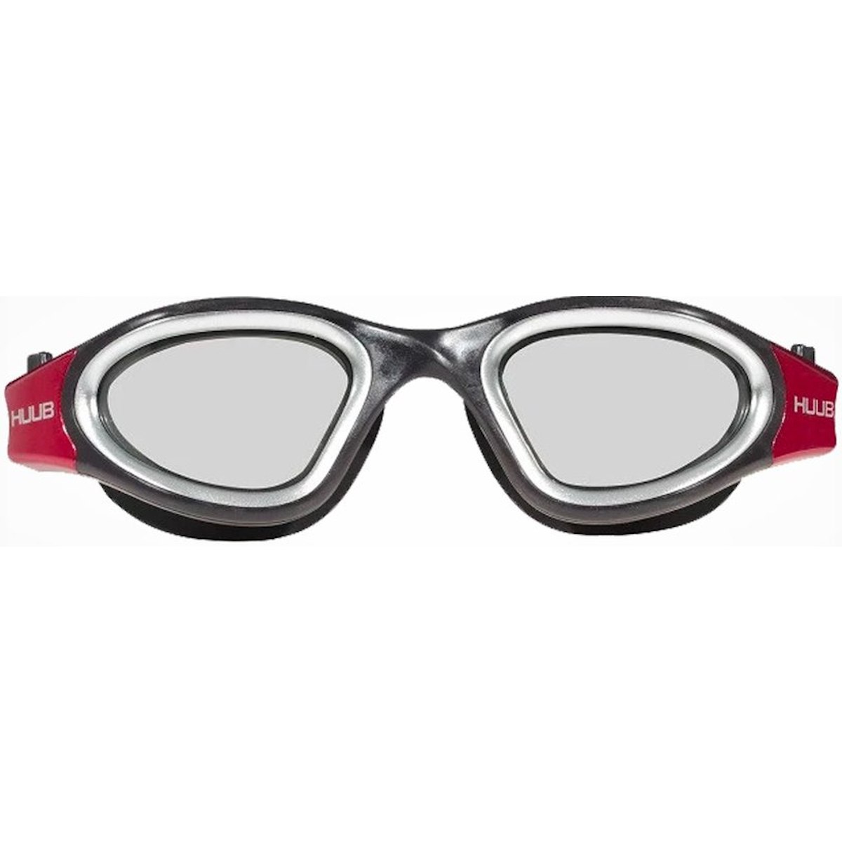 Image of HUUB Design Aphotic Photochromatic Swimming Goggle - black/red
