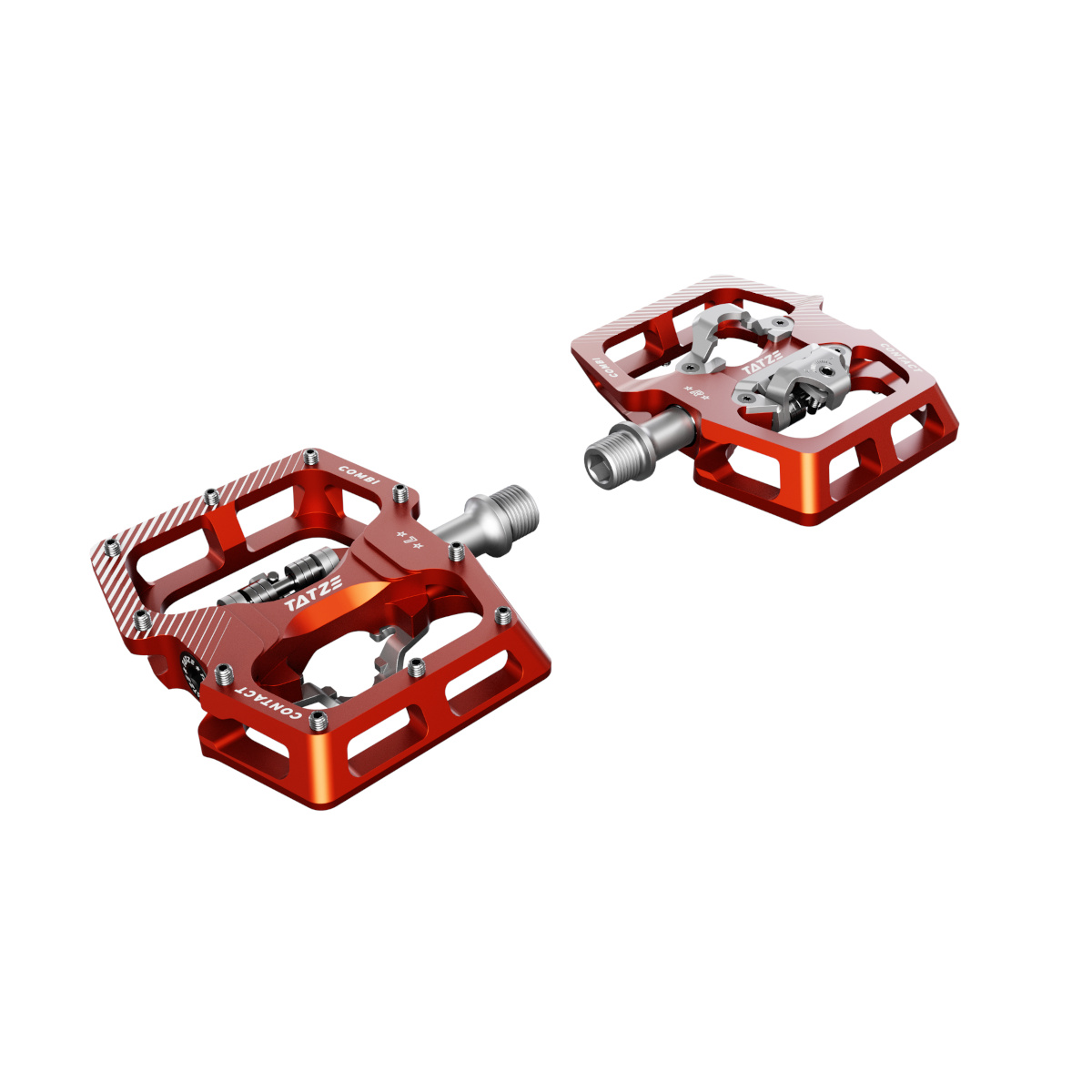 Produktbild von Tatze CONTACT Combi Hybridpedale - rot