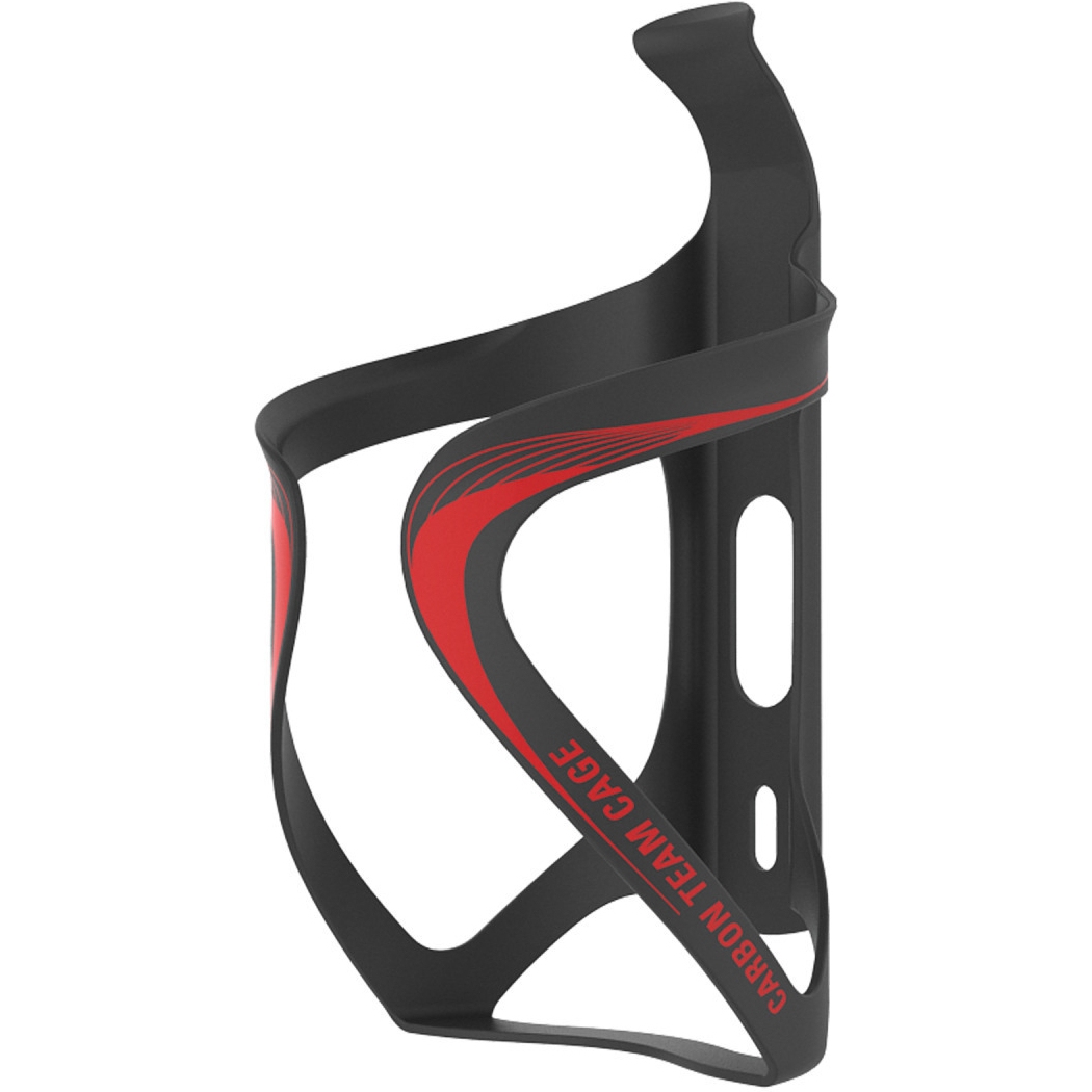 Image of Lezyne Carbon Team Cage - Bottle Cage - black-red