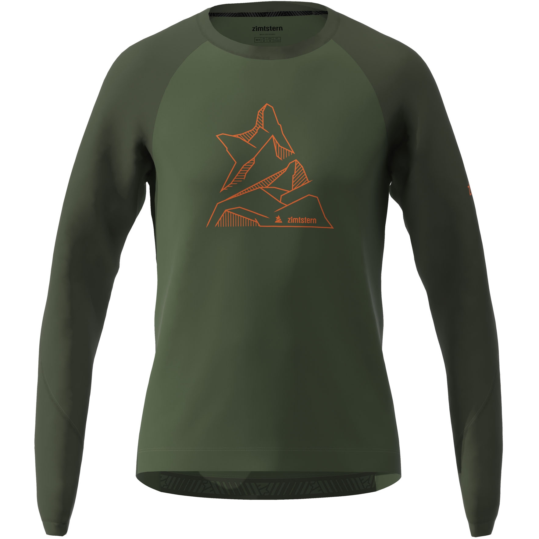 Picture of Zimtstern PureFlowz Long Sleeve Shirt M10033 - bronze green/forest night