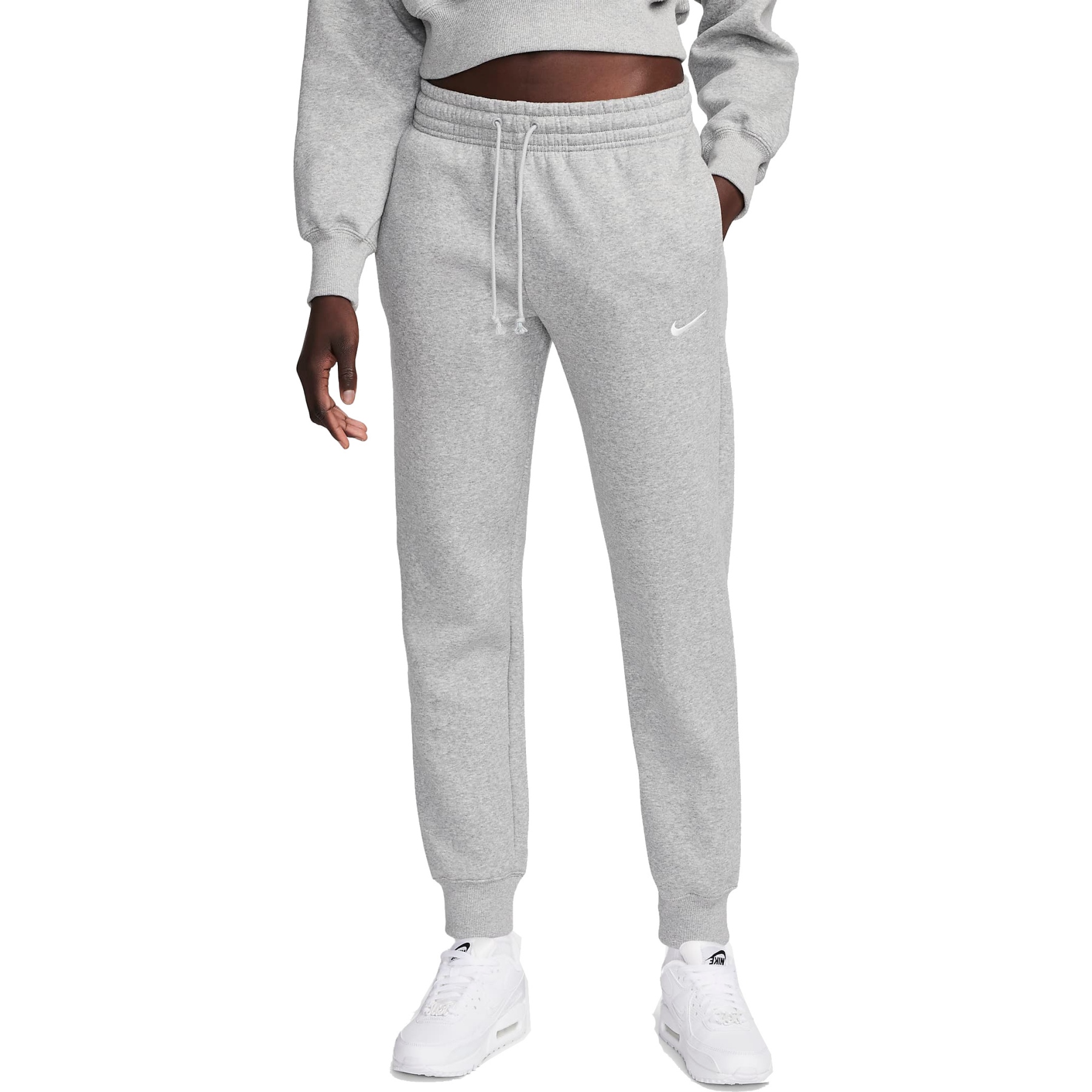 Nike Sportswear Phoenix Fleece Studio Pants Women dark grey heather sail FZ7626 063