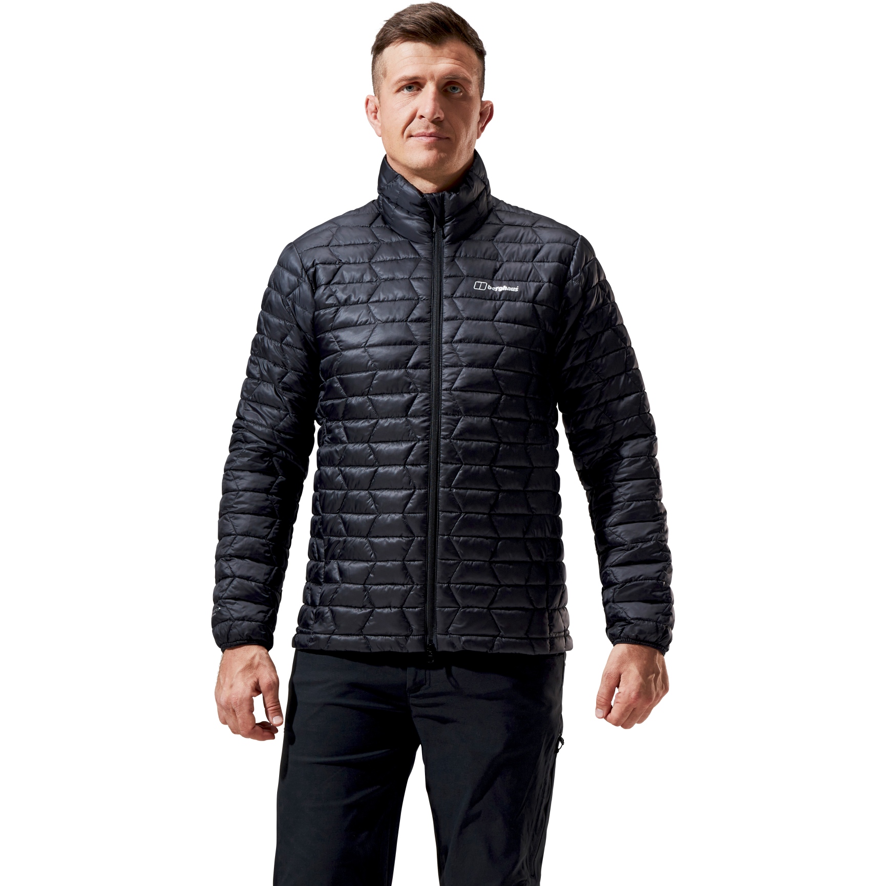 Picture of Berghaus Cuillin Insulated Jacket Men - Jet Black/Grey Pinstripe