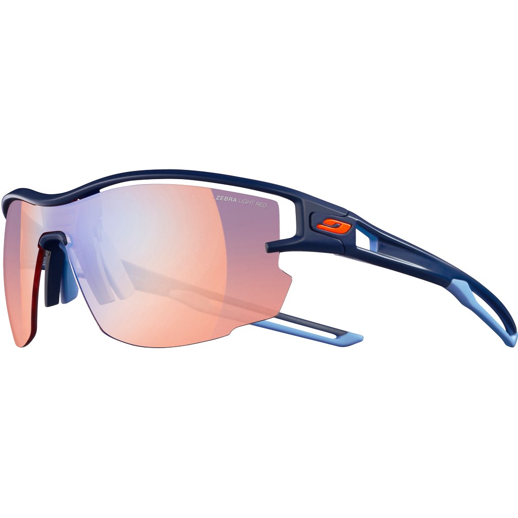 Productfoto van Julbo Aero Reactiv Performance 1-3 Sunglasses - Dark Blue / Multilayer Blue