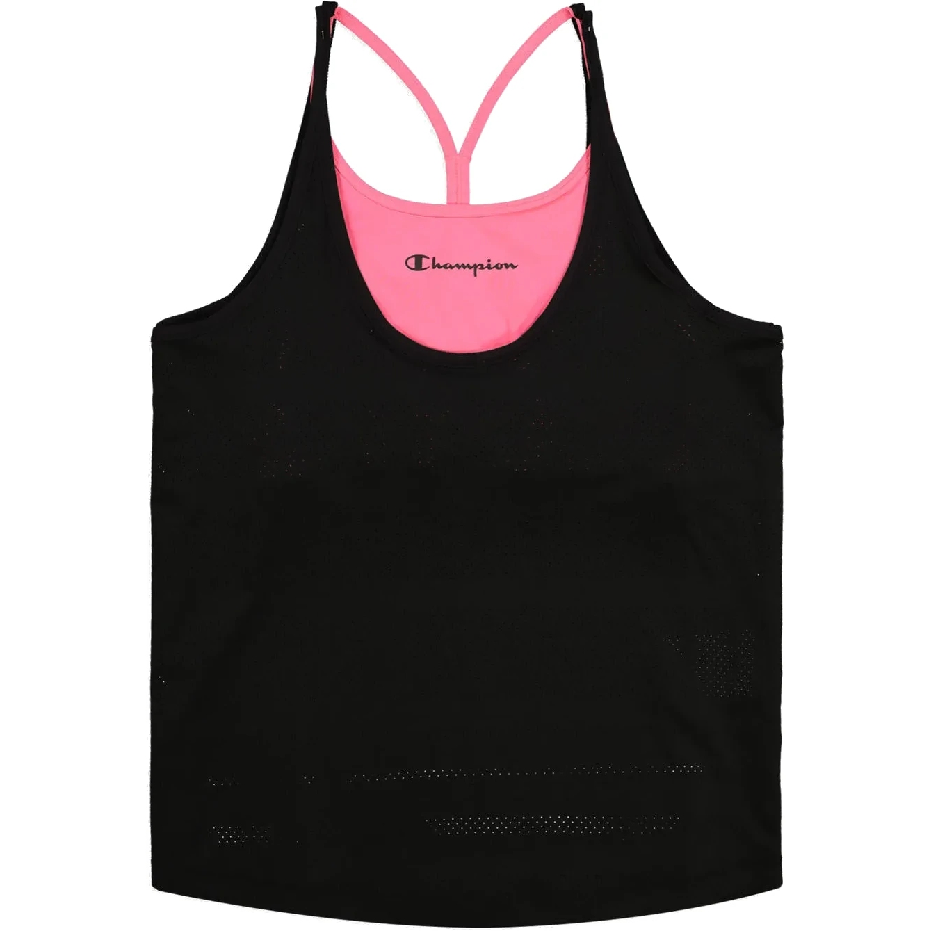 Picture of Champion Legacy Womens Tank Top with Bra - black/fuchsia