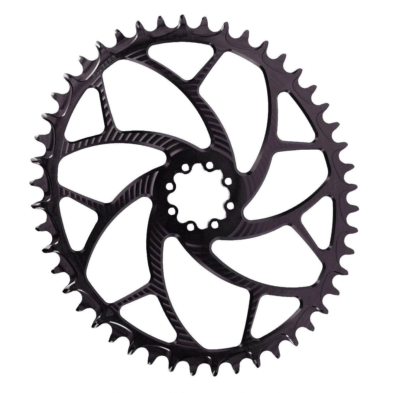Productfoto van Alugear ELM Narrow Wide Road / Gravel Chainring - Oval - for 1x SRAM 8-Bolt Direct Mount