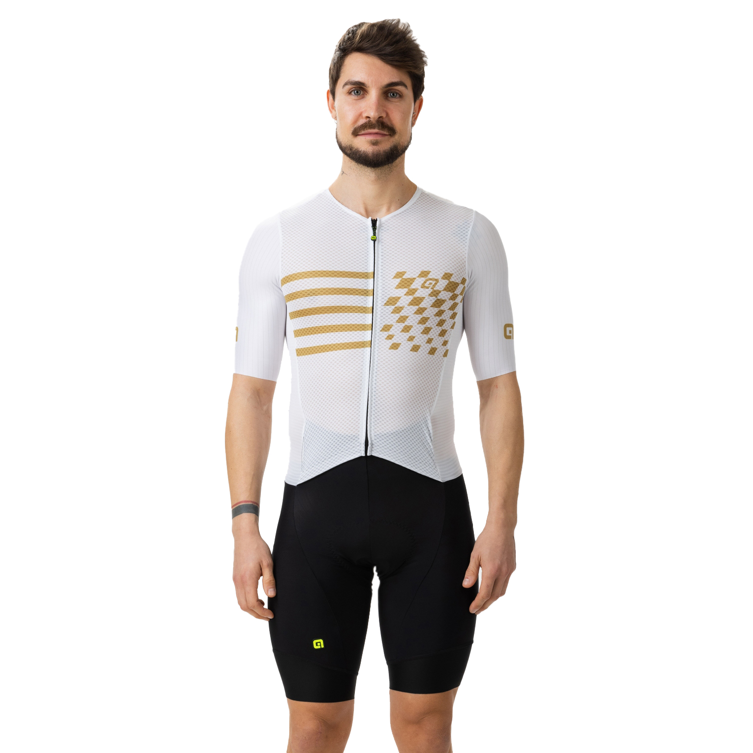 Picture of Alé PR.E Play Short Sleeve Skinsuit - white