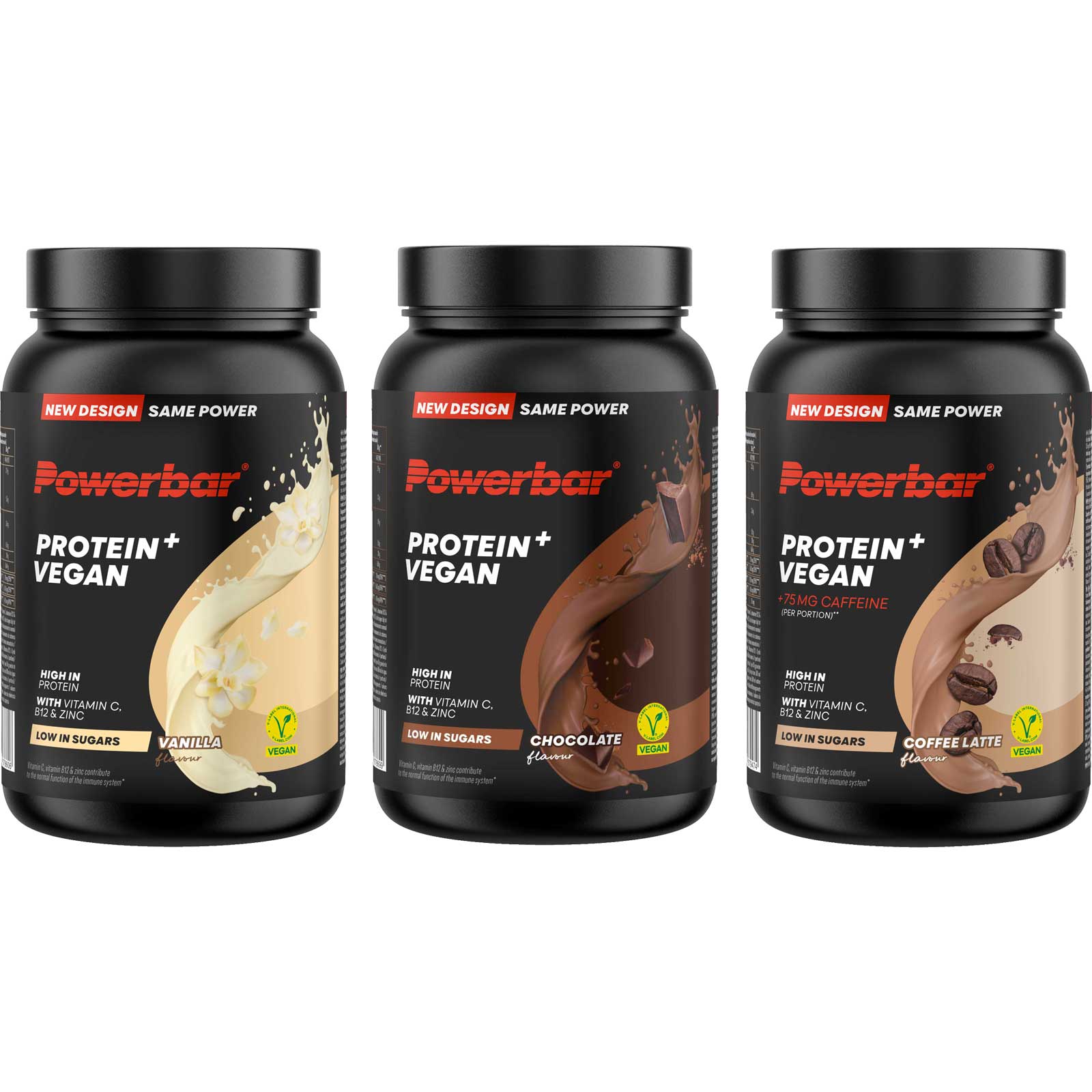 Produktbild von Powerbar Protein+ Vegan - Eiweiß-Getränkepulver - 570g