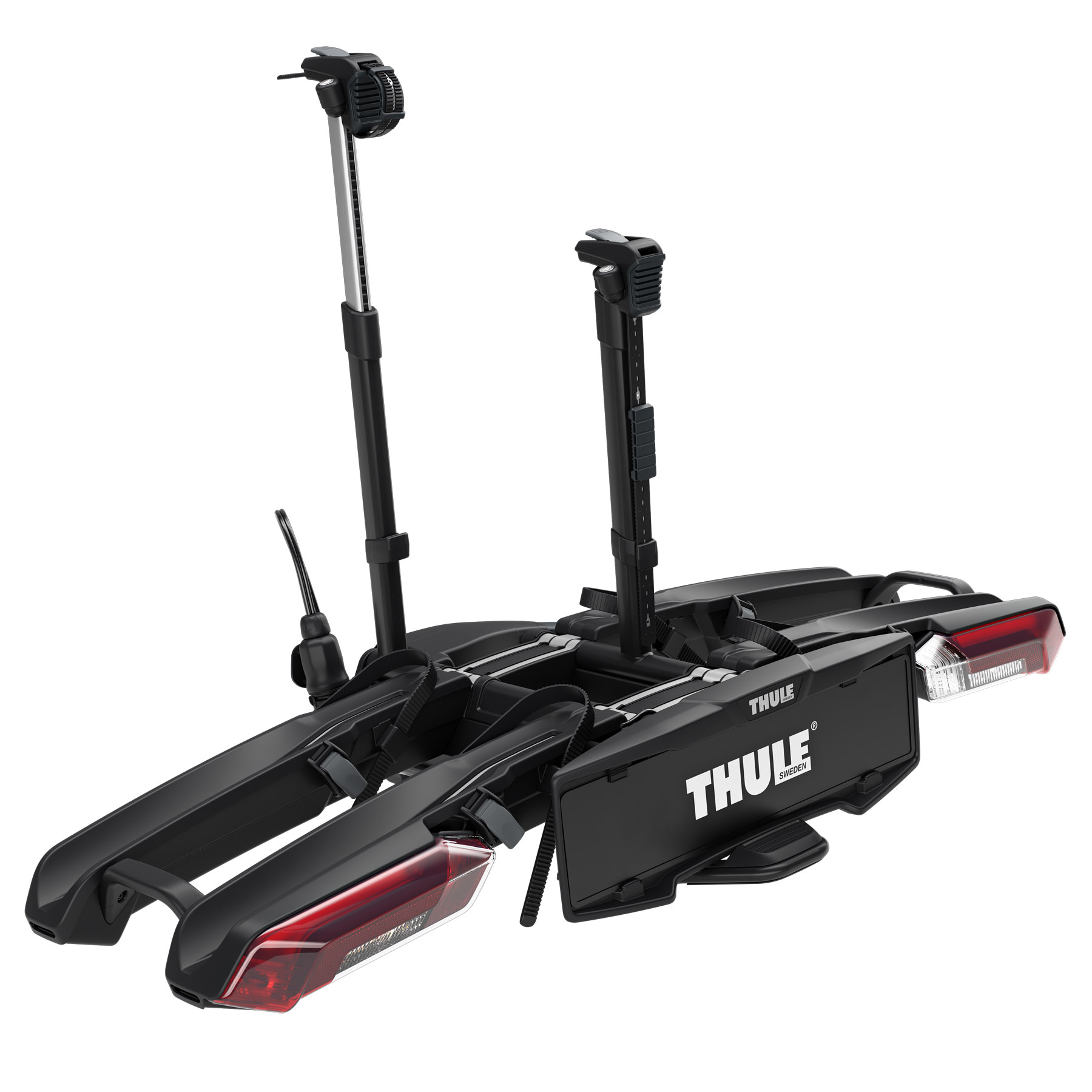 Thule Porte Velo pliable a Plateforme pour Boule d Attelage a 2 Velos Epos 2 Noir